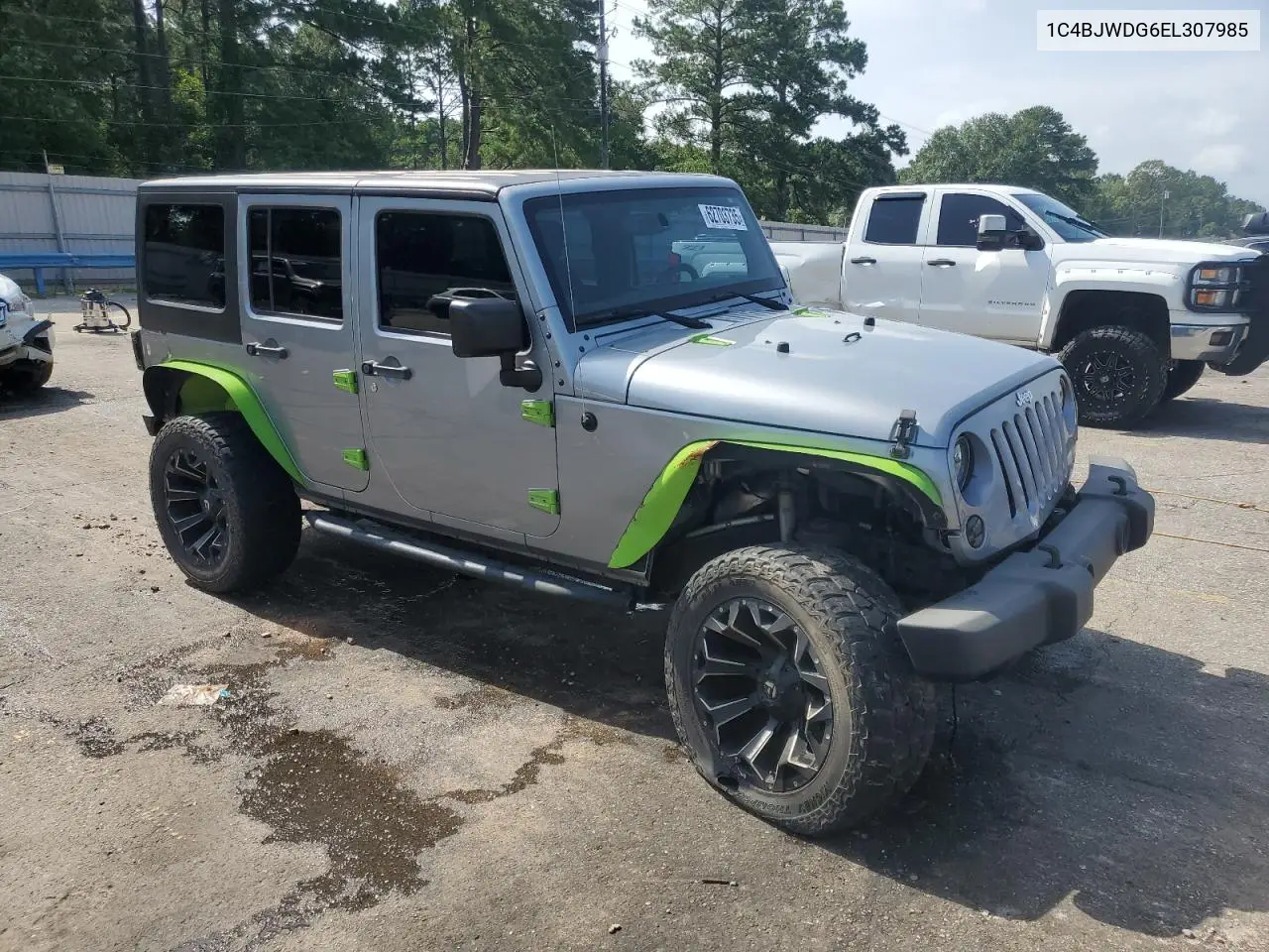 2014 Jeep Wrangler Unlimited Sport VIN: 1C4BJWDG6EL307985 Lot: 62703735