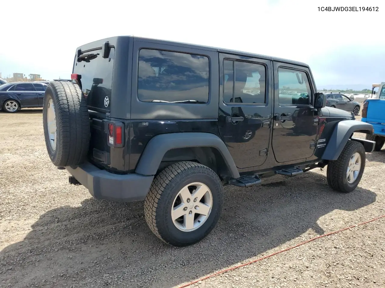 2014 Jeep Wrangler Unlimited Sport VIN: 1C4BJWDG3EL194612 Lot: 62939155