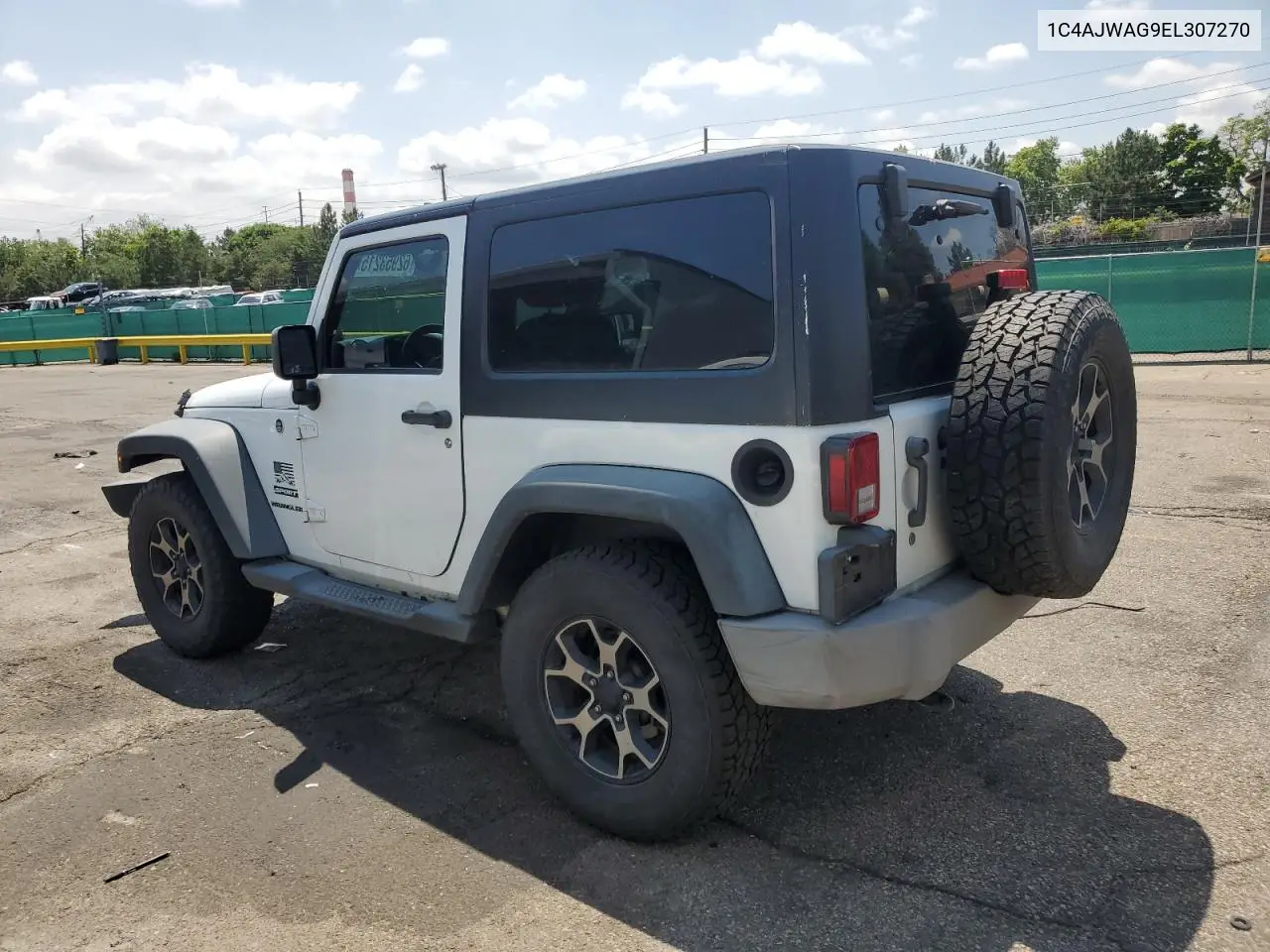 2014 Jeep Wrangler Sport VIN: 1C4AJWAG9EL307270 Lot: 62953215