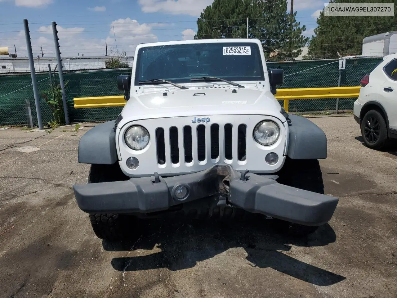 2014 Jeep Wrangler Sport VIN: 1C4AJWAG9EL307270 Lot: 62953215