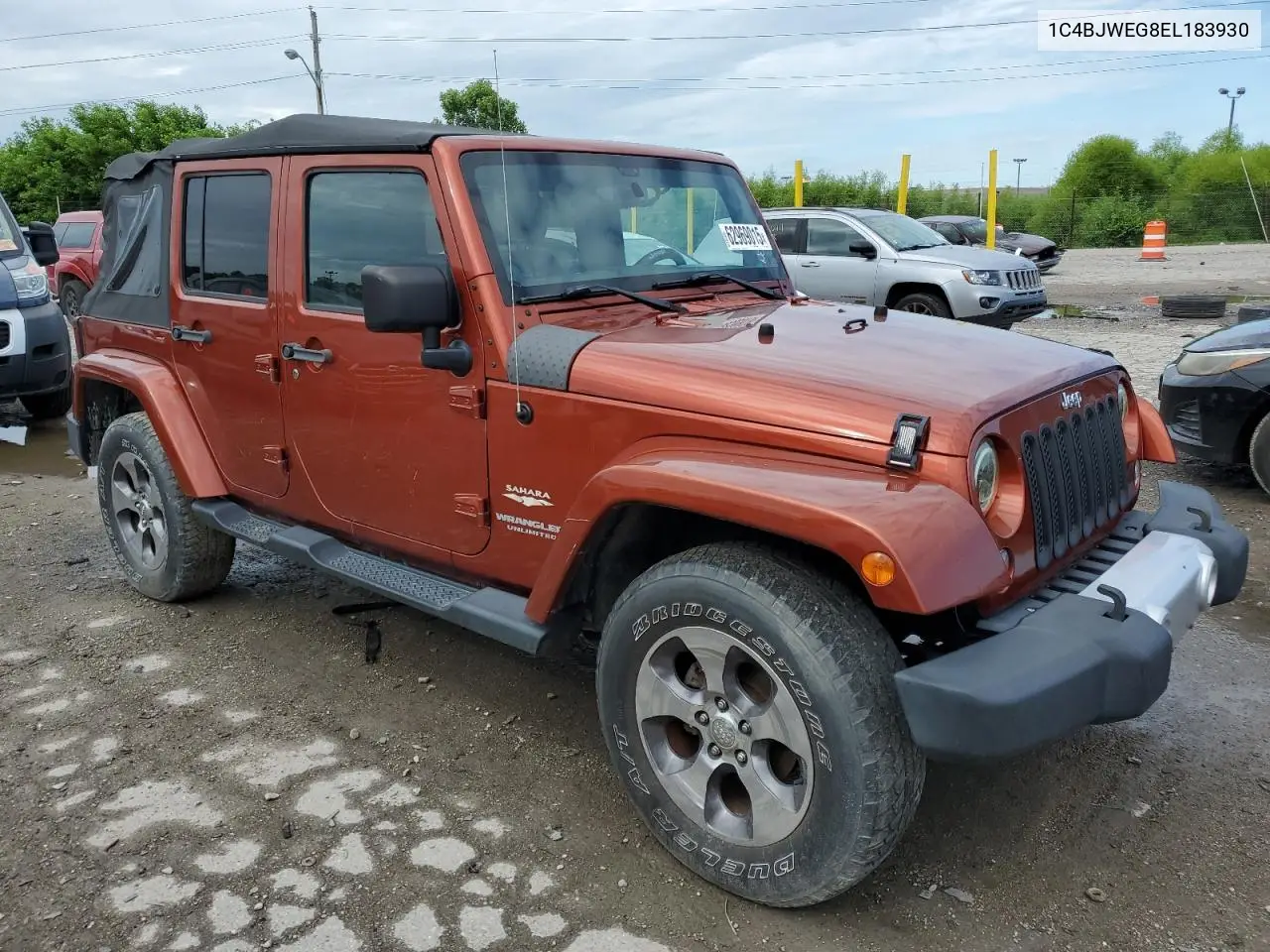 2014 Jeep Wrangler Unlimited Sahara VIN: 1C4BJWEG8EL183930 Lot: 62969015