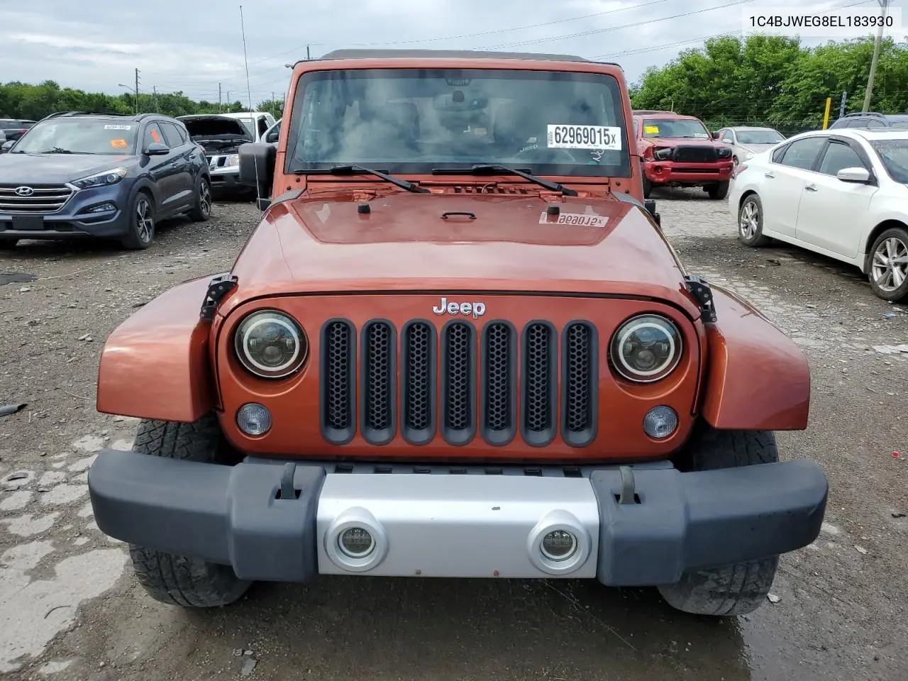 2014 Jeep Wrangler Unlimited Sahara VIN: 1C4BJWEG8EL183930 Lot: 62969015