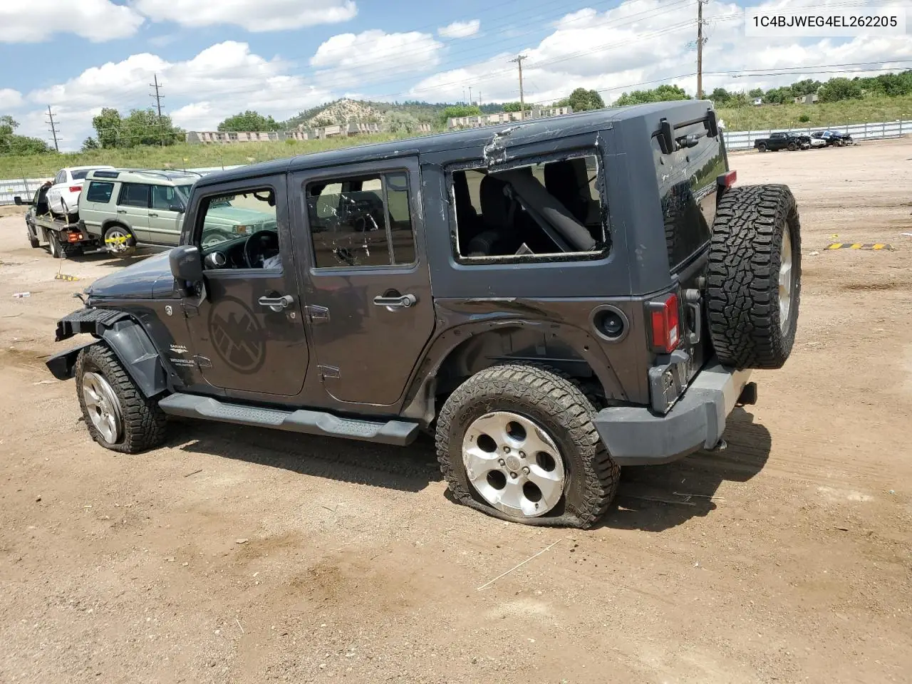 2014 Jeep Wrangler Unlimited Sahara VIN: 1C4BJWEG4EL262205 Lot: 63114845