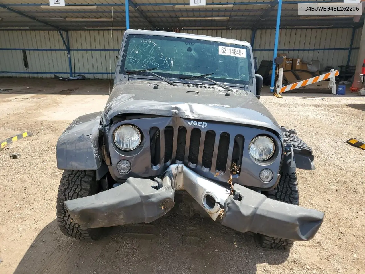 2014 Jeep Wrangler Unlimited Sahara VIN: 1C4BJWEG4EL262205 Lot: 63114845