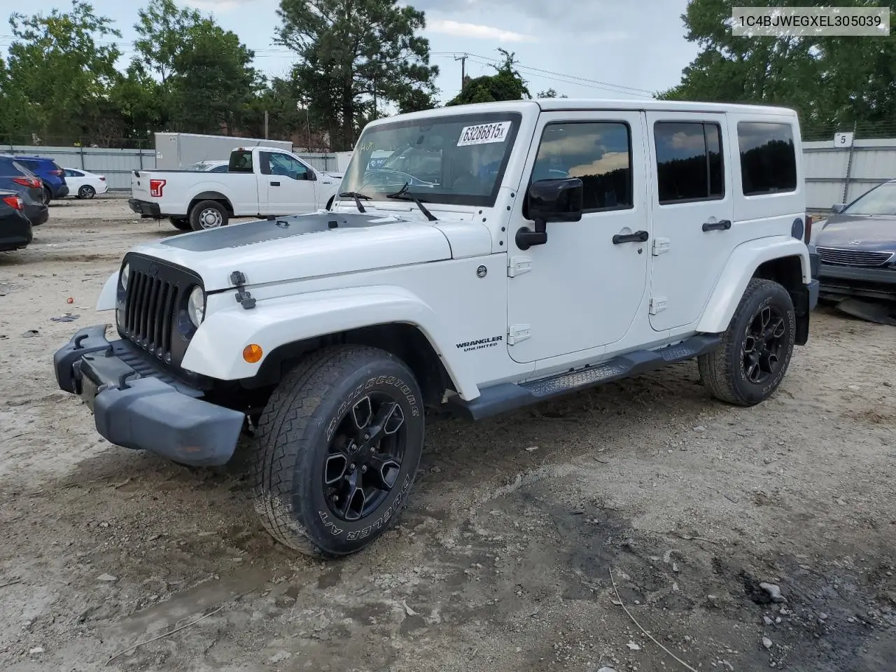 2014 Jeep Wrangler Unlimited Sahara VIN: 1C4BJWEGXEL305039 Lot: 63286815