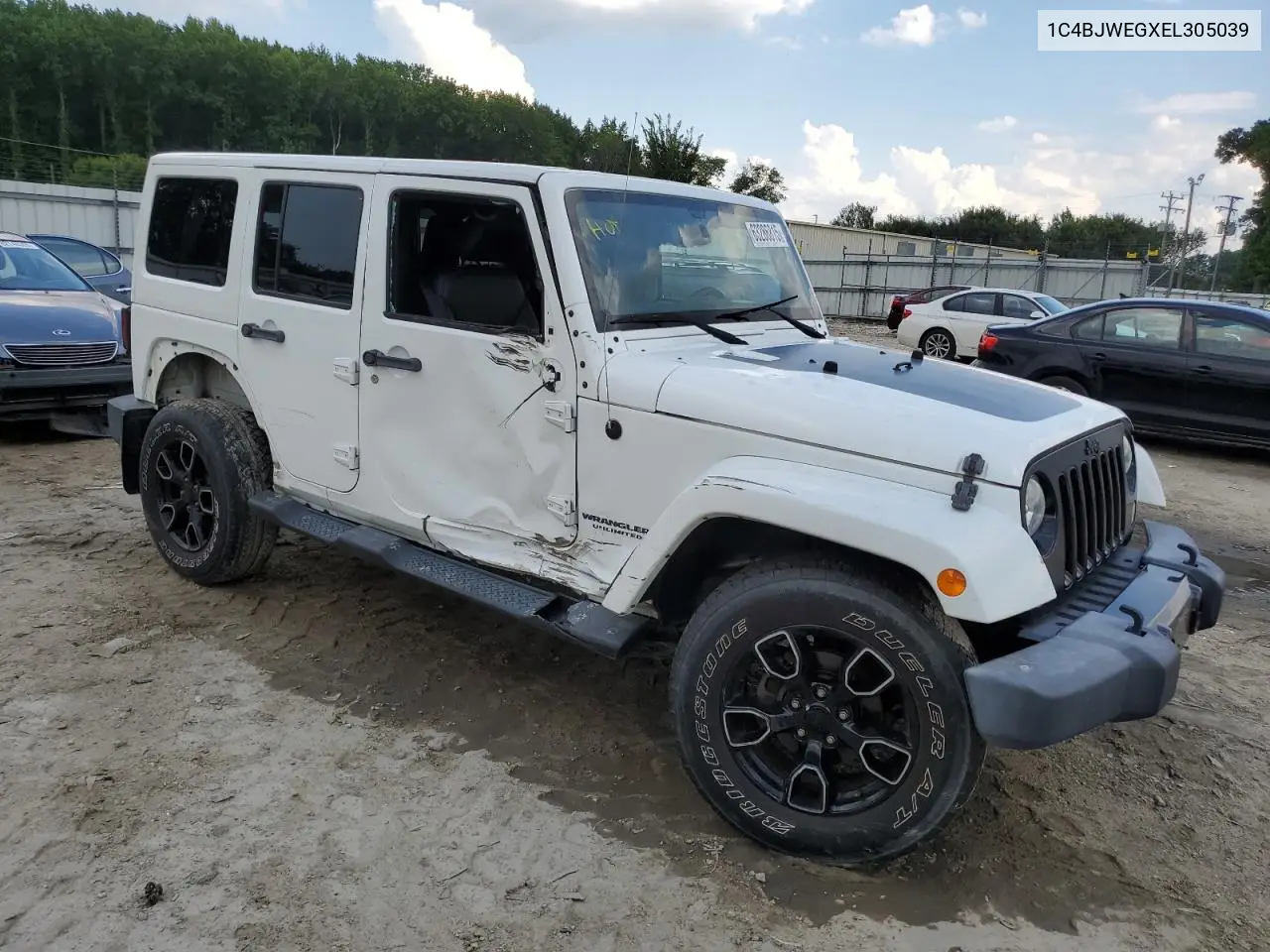 2014 Jeep Wrangler Unlimited Sahara VIN: 1C4BJWEGXEL305039 Lot: 63286815