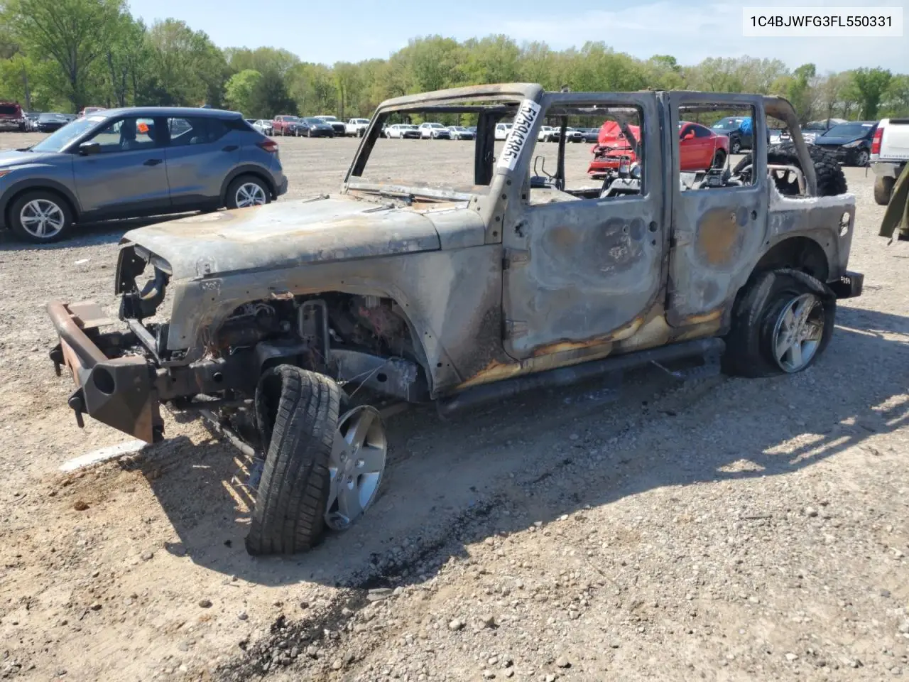 2015 Jeep Wrangler Unlimited Rubicon VIN: 1C4BJWFG3FL550331 Lot: 52594385