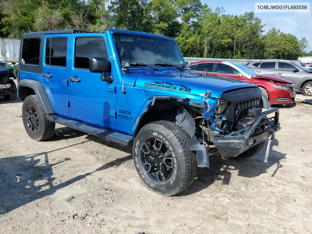 2015 Jeep Wrangler Unlimited Sport VIN: 1C4BJWDG1FL683558 Lot: 59883545