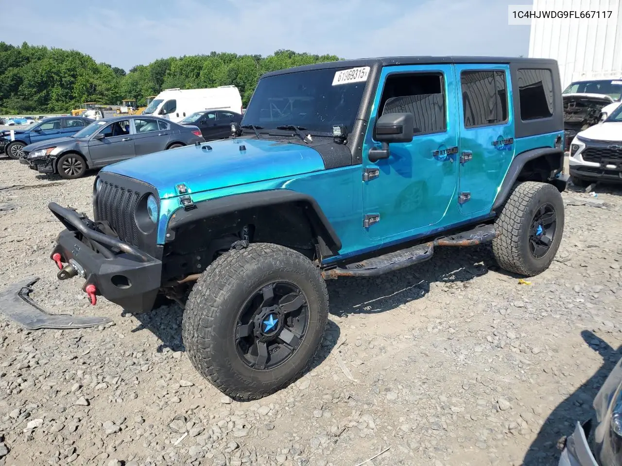 2015 Jeep Wrangler Unlimited Sport VIN: 1C4HJWDG9FL667117 Lot: 61969315