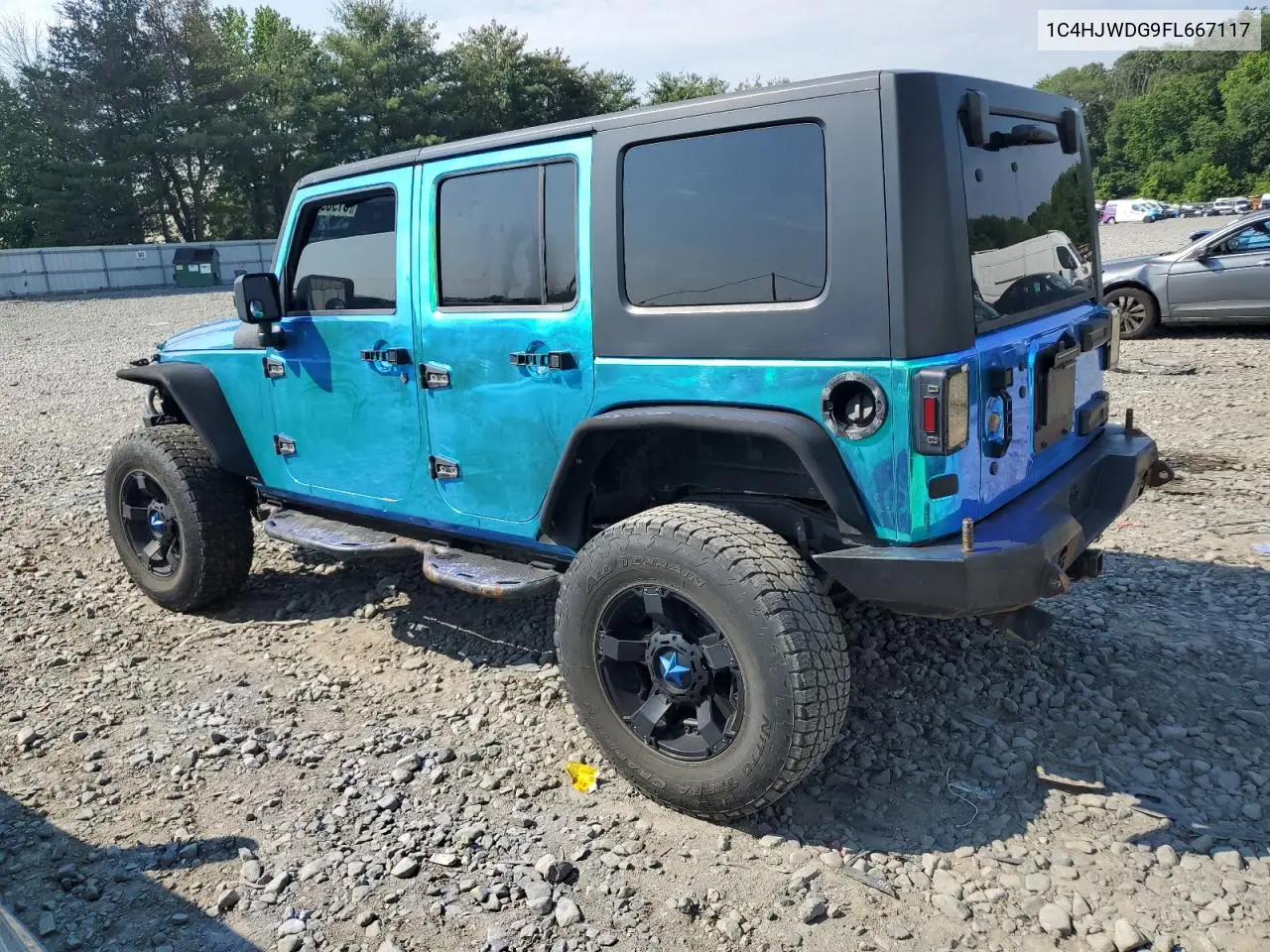 2015 Jeep Wrangler Unlimited Sport VIN: 1C4HJWDG9FL667117 Lot: 61969315