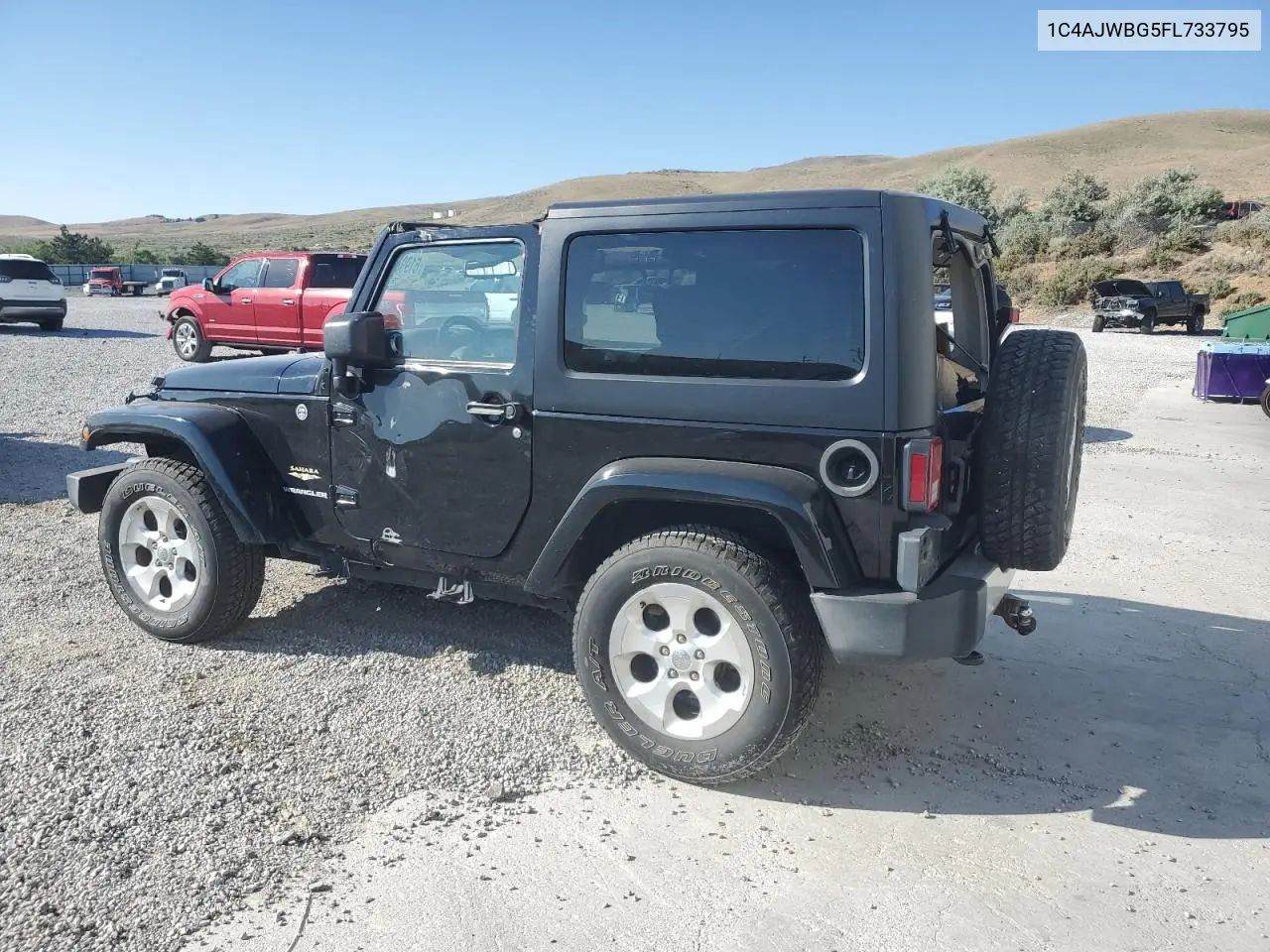 2015 Jeep Wrangler Sahara VIN: 1C4AJWBG5FL733795 Lot: 61998255