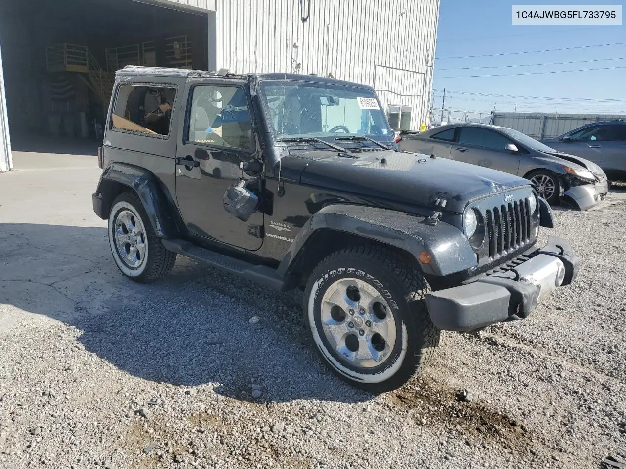 2015 Jeep Wrangler Sahara VIN: 1C4AJWBG5FL733795 Lot: 61998255