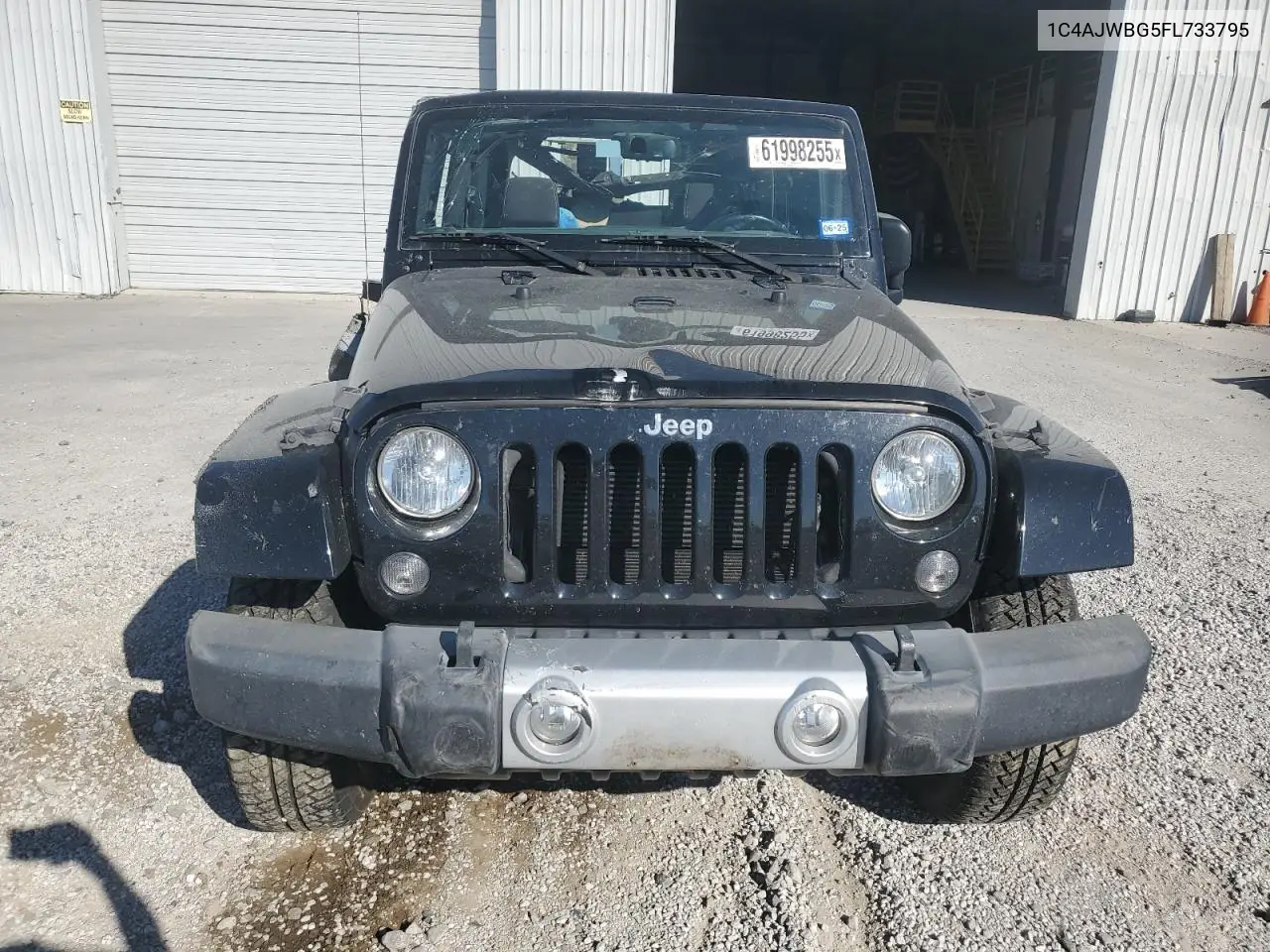 2015 Jeep Wrangler Sahara VIN: 1C4AJWBG5FL733795 Lot: 61998255