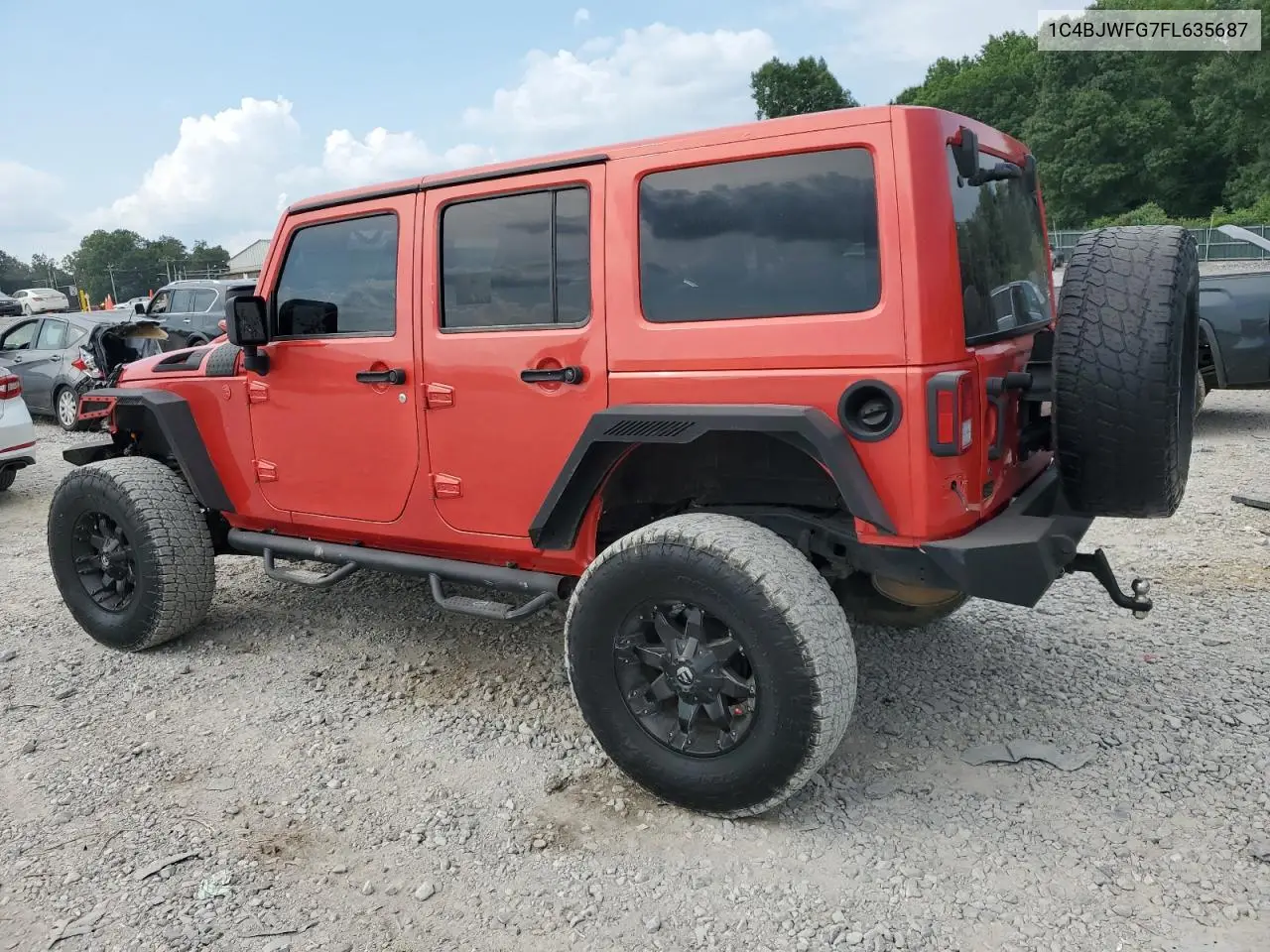 2015 Jeep Wrangler Unlimited Rubicon VIN: 1C4BJWFG7FL635687 Lot: 62138035