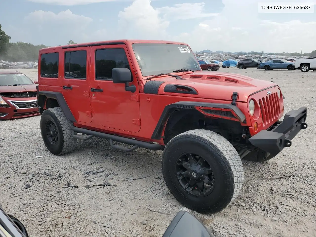 2015 Jeep Wrangler Unlimited Rubicon VIN: 1C4BJWFG7FL635687 Lot: 62138035