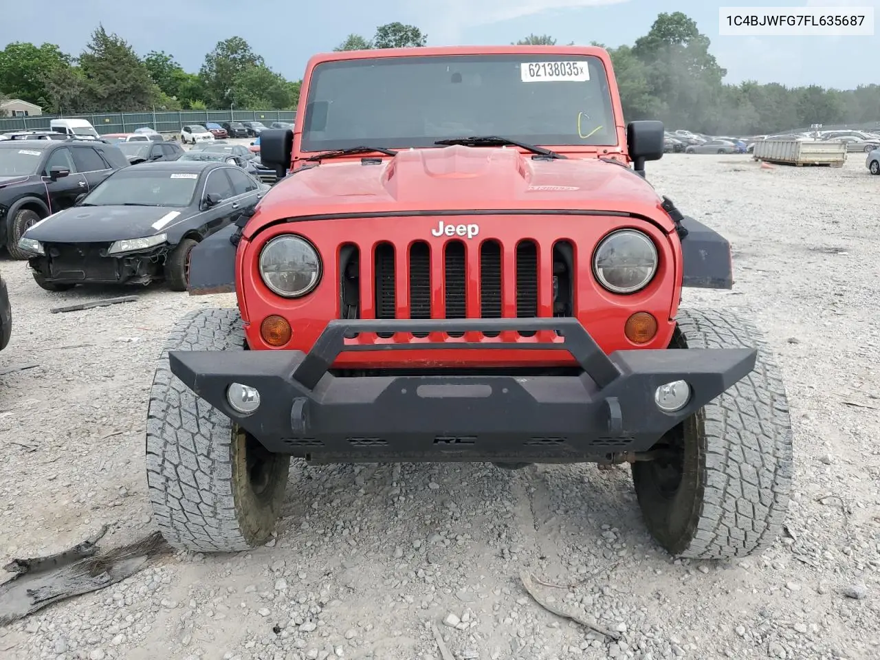 2015 Jeep Wrangler Unlimited Rubicon VIN: 1C4BJWFG7FL635687 Lot: 62138035