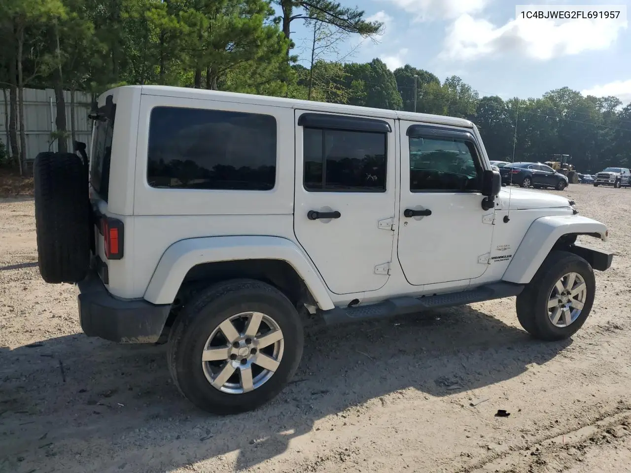 2015 Jeep Wrangler Unlimited Sahara VIN: 1C4BJWEG2FL691957 Lot: 62467615