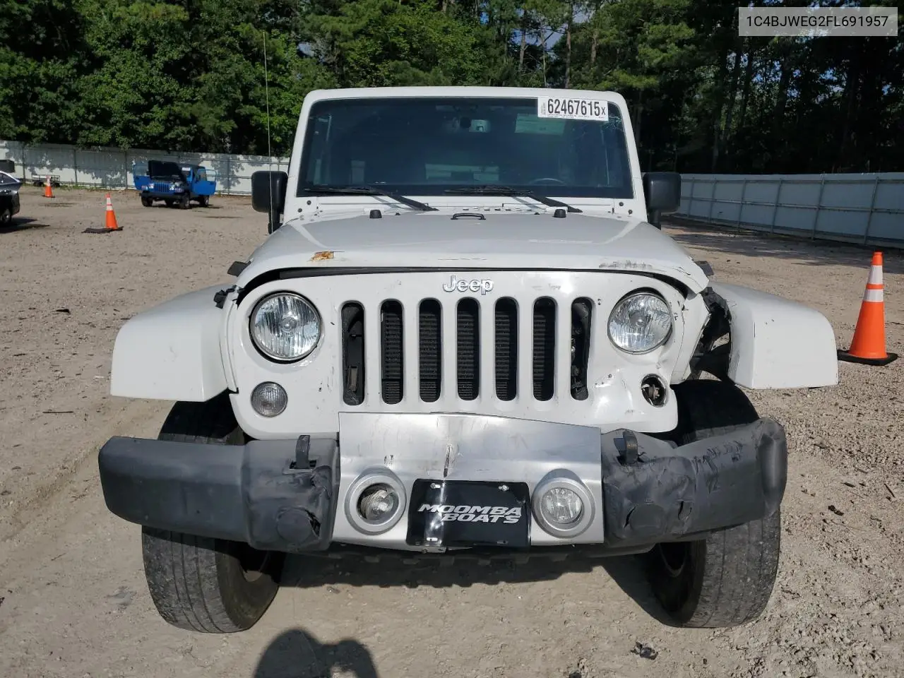 2015 Jeep Wrangler Unlimited Sahara VIN: 1C4BJWEG2FL691957 Lot: 62467615