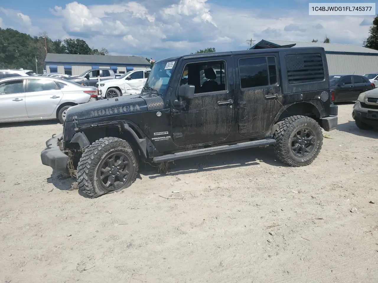 2015 Jeep Wrangler Unlimited Sport VIN: 1C4BJWDG1FL745377 Lot: 62645755