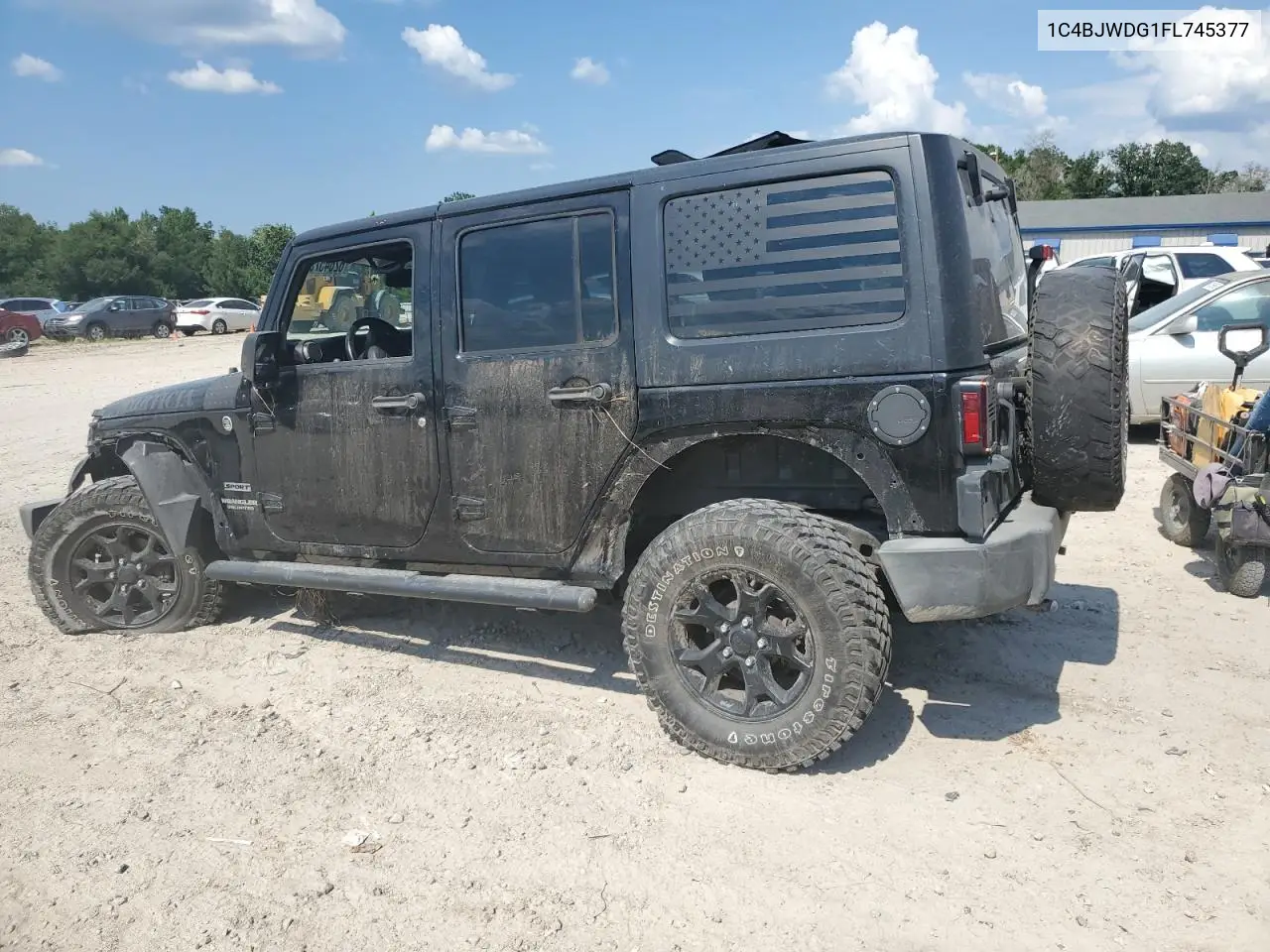 2015 Jeep Wrangler Unlimited Sport VIN: 1C4BJWDG1FL745377 Lot: 62645755