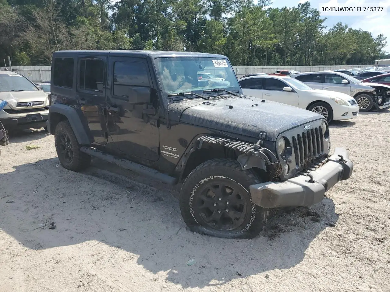 2015 Jeep Wrangler Unlimited Sport VIN: 1C4BJWDG1FL745377 Lot: 62645755