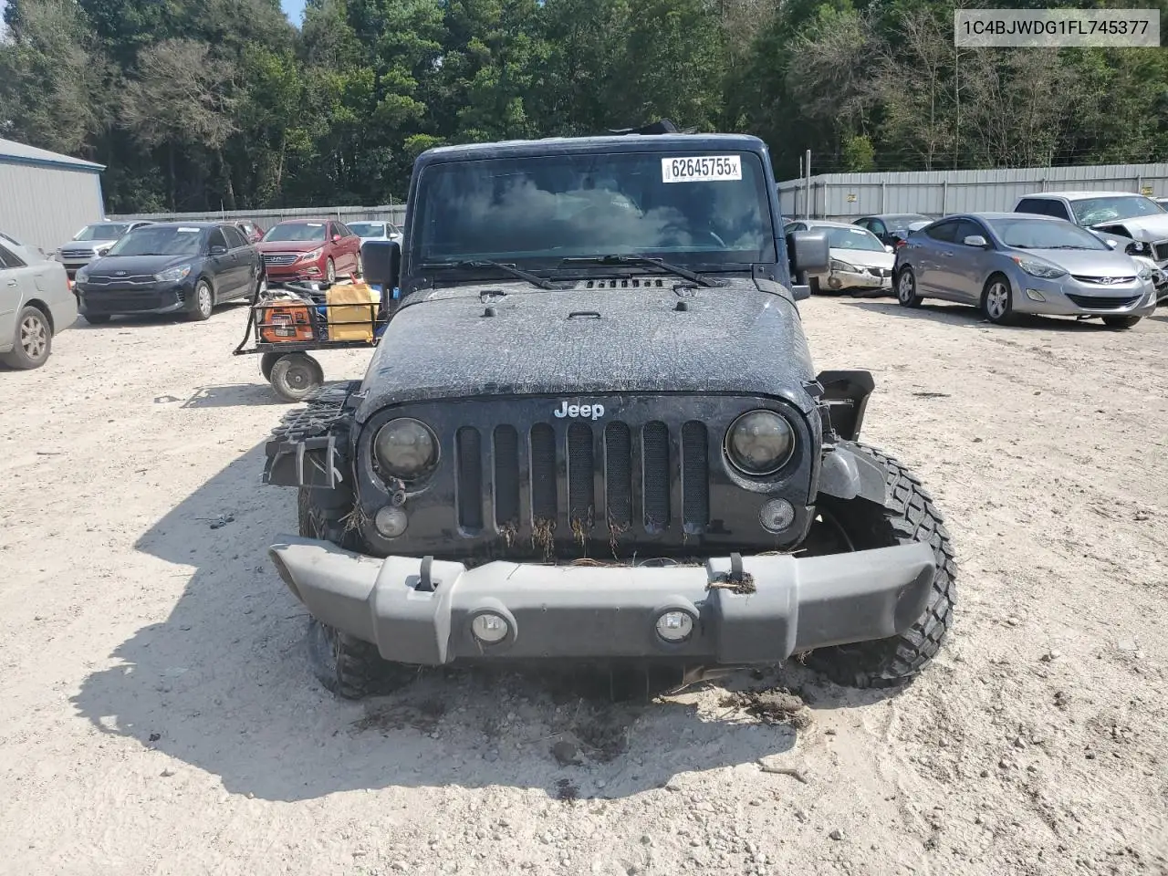 2015 Jeep Wrangler Unlimited Sport VIN: 1C4BJWDG1FL745377 Lot: 62645755