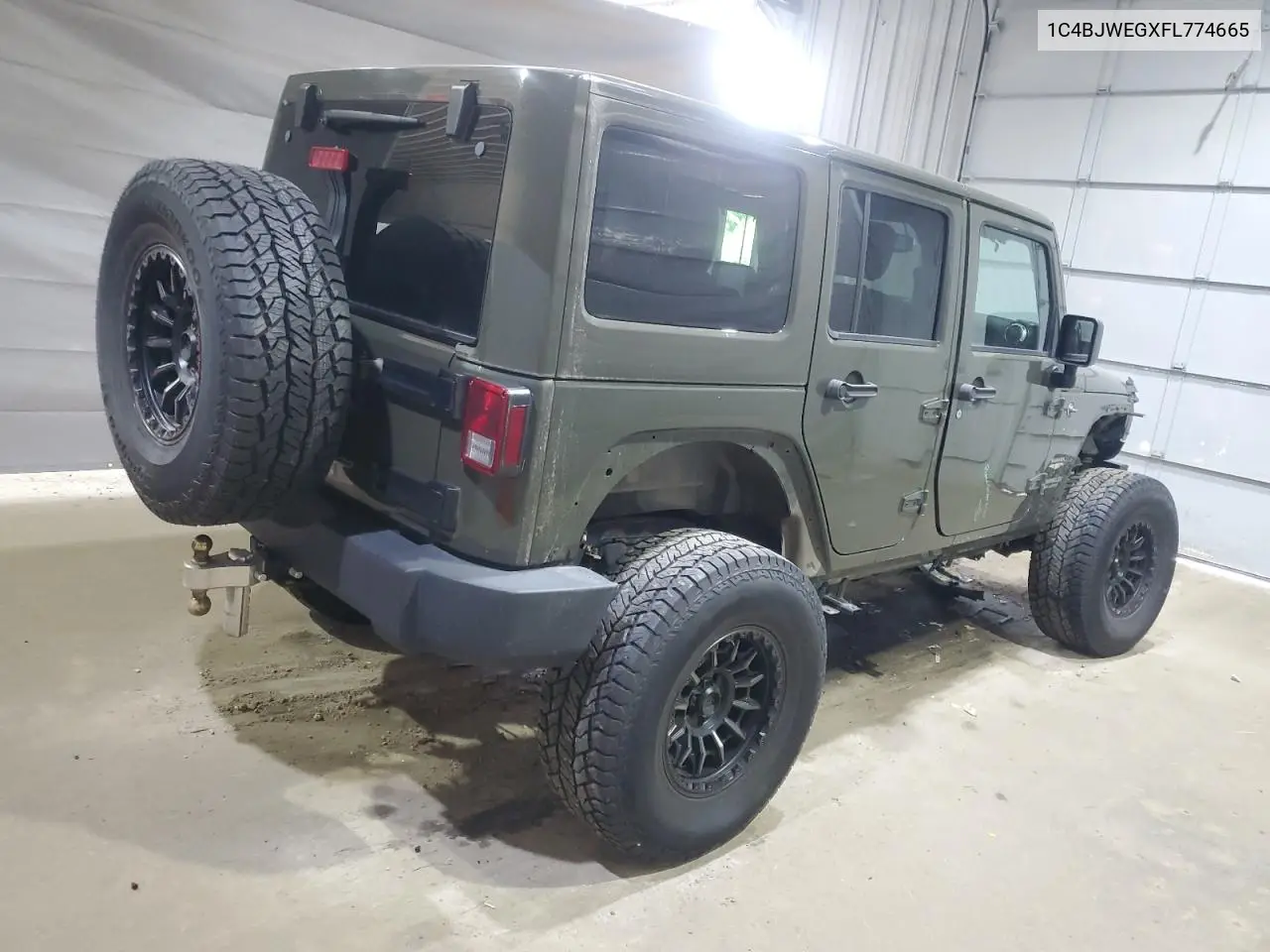 2015 Jeep Wrangler Unlimited Sahara VIN: 1C4BJWEGXFL774665 Lot: 62682345