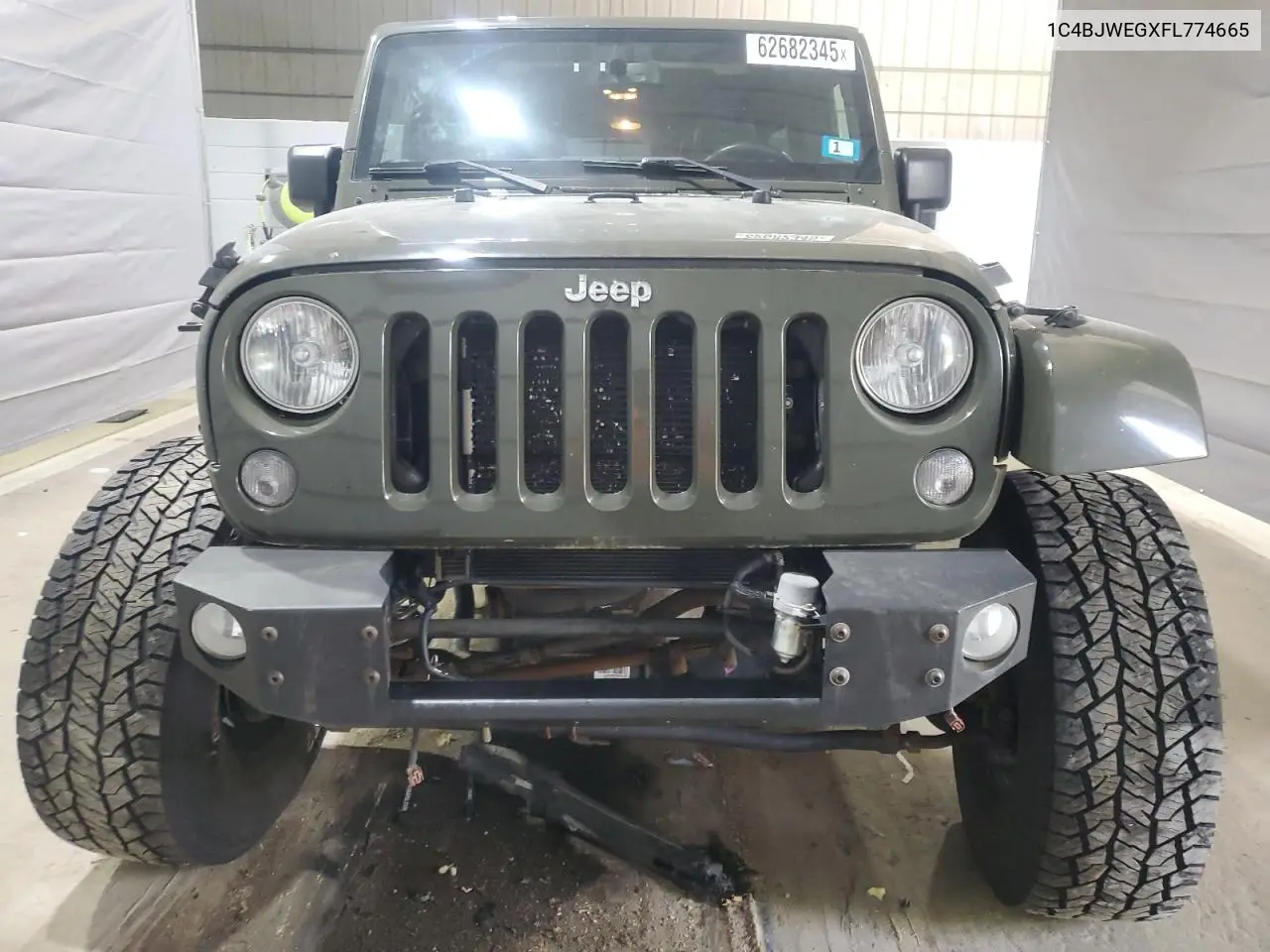 2015 Jeep Wrangler Unlimited Sahara VIN: 1C4BJWEGXFL774665 Lot: 62682345