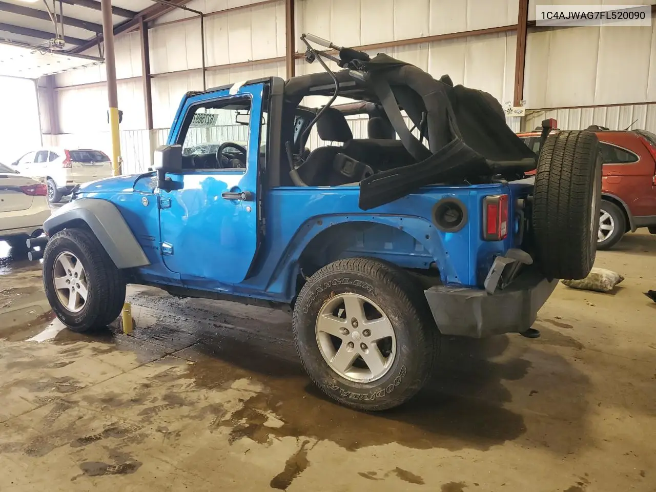 2015 Jeep Wrangler Sport VIN: 1C4AJWAG7FL520090 Lot: 62756975