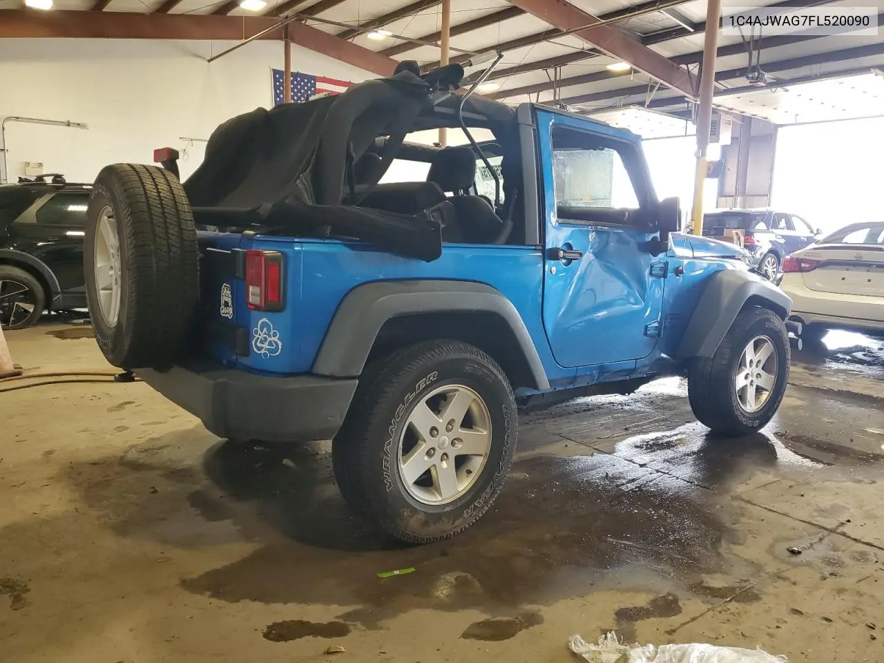 2015 Jeep Wrangler Sport VIN: 1C4AJWAG7FL520090 Lot: 62756975