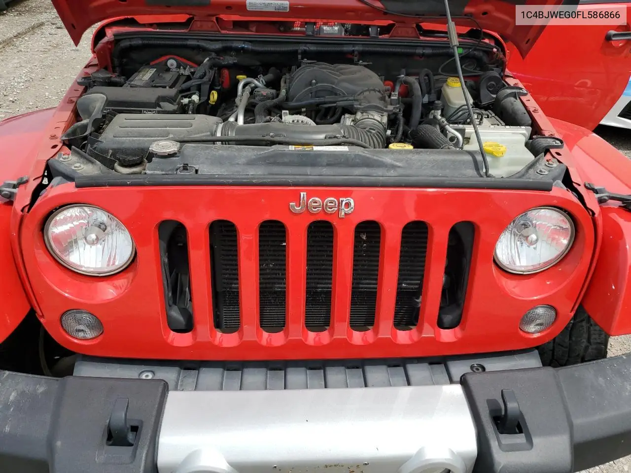 2015 Jeep Wrangler Unlimited Sahara VIN: 1C4BJWEG0FL586866 Lot: 62815245