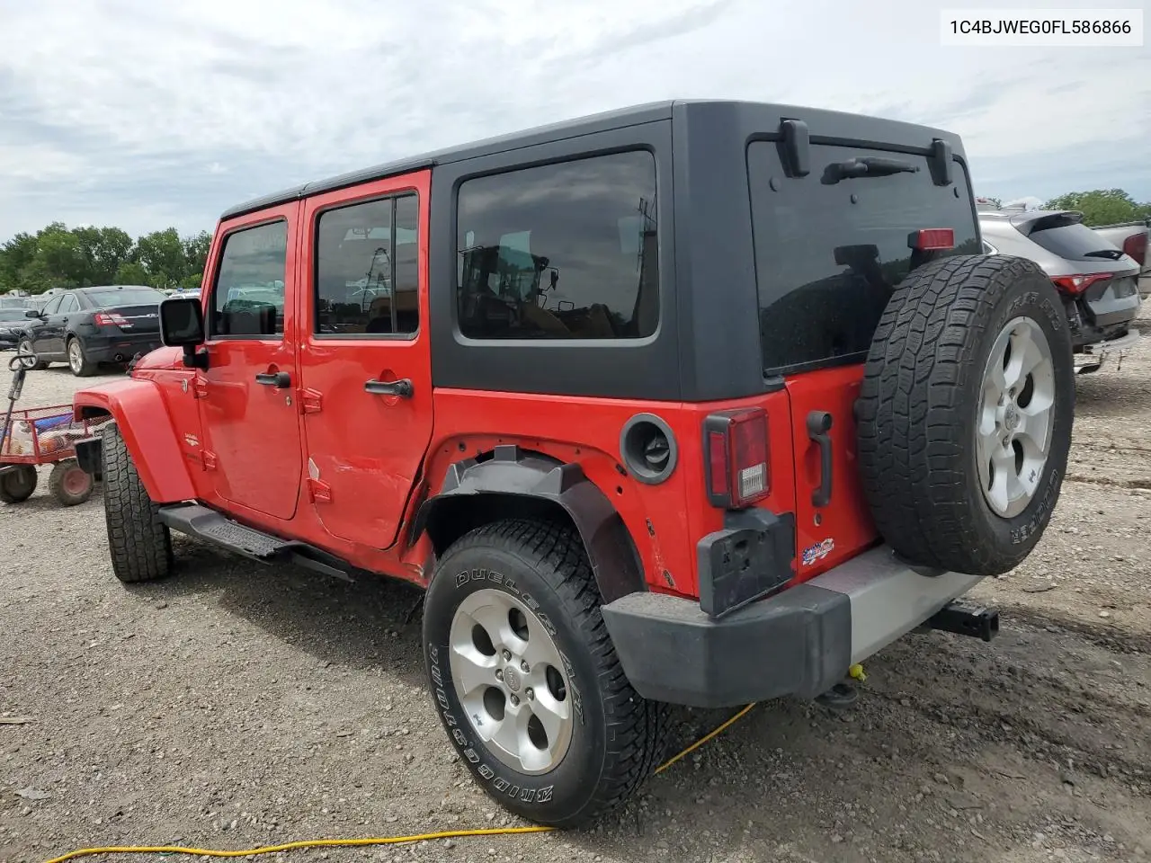 2015 Jeep Wrangler Unlimited Sahara VIN: 1C4BJWEG0FL586866 Lot: 62815245