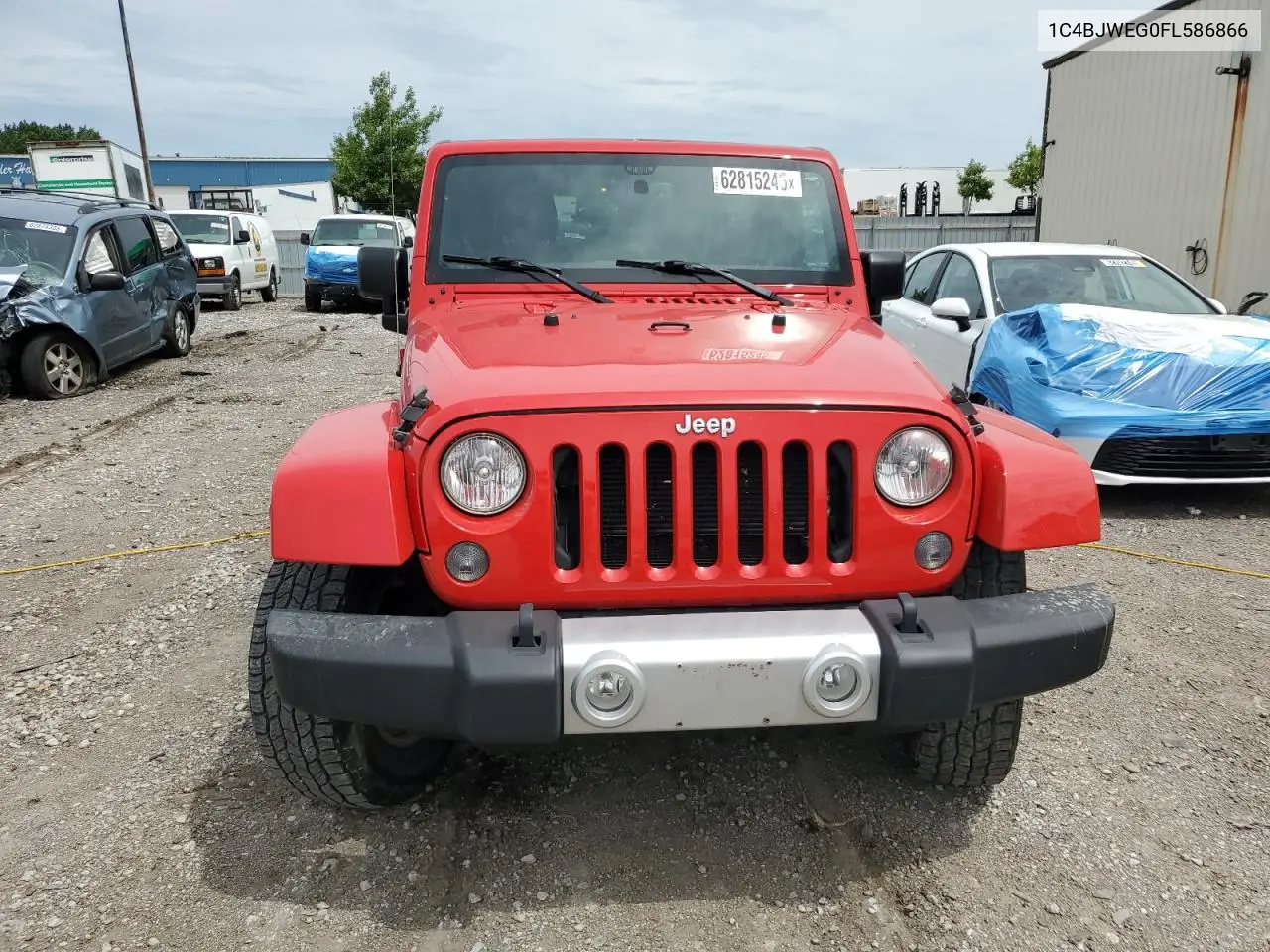 2015 Jeep Wrangler Unlimited Sahara VIN: 1C4BJWEG0FL586866 Lot: 62815245