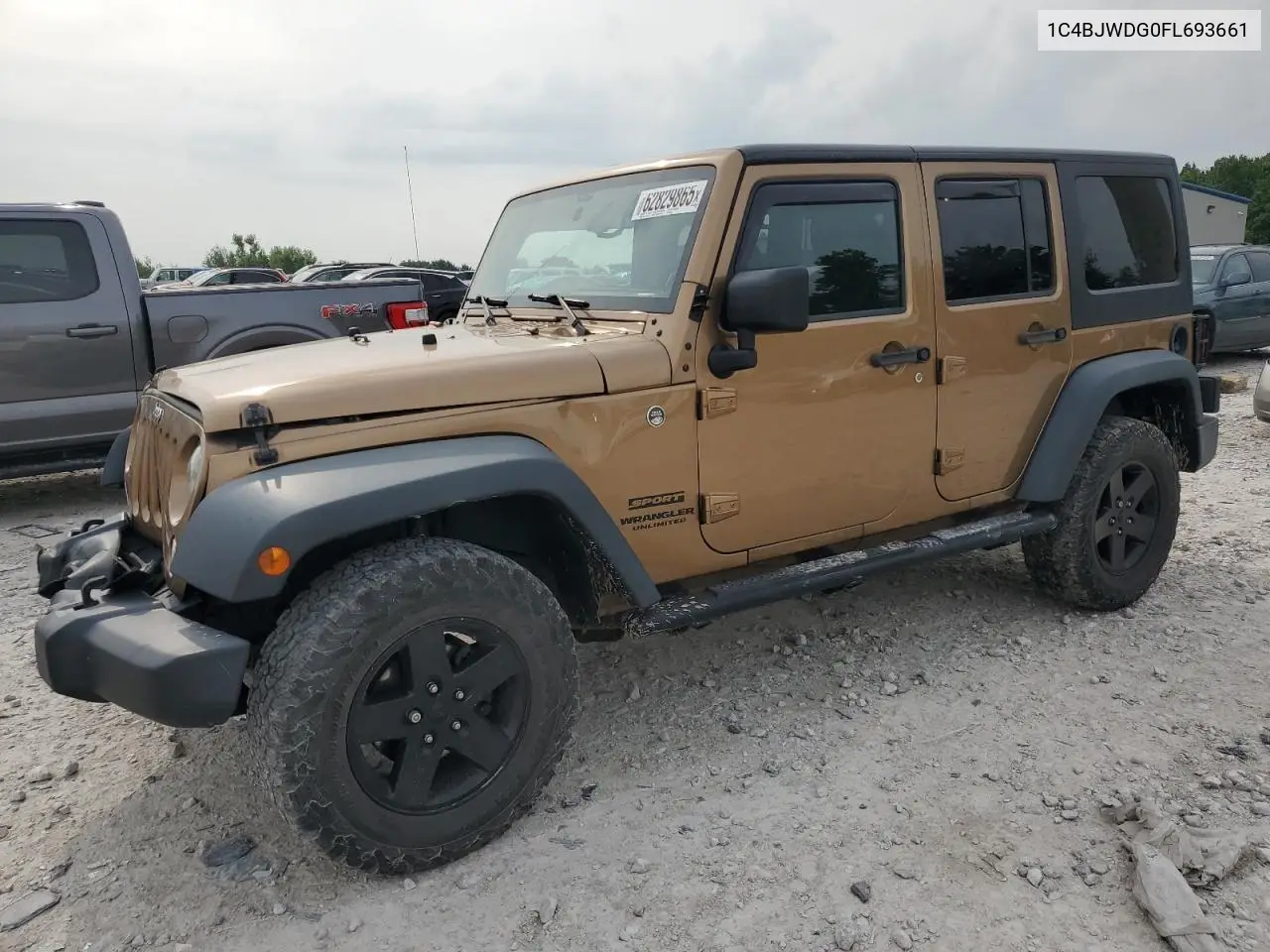 2015 Jeep Wrangler Unlimited Sport VIN: 1C4BJWDG0FL693661 Lot: 62829865