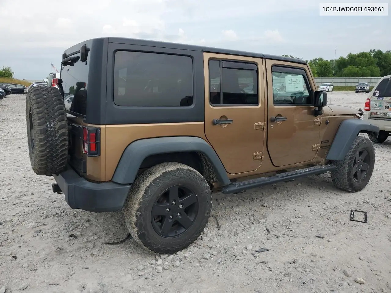 2015 Jeep Wrangler Unlimited Sport VIN: 1C4BJWDG0FL693661 Lot: 62829865
