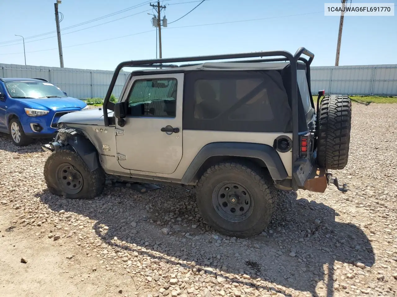2015 Jeep Wrangler Sport VIN: 1C4AJWAG6FL691770 Lot: 62851665