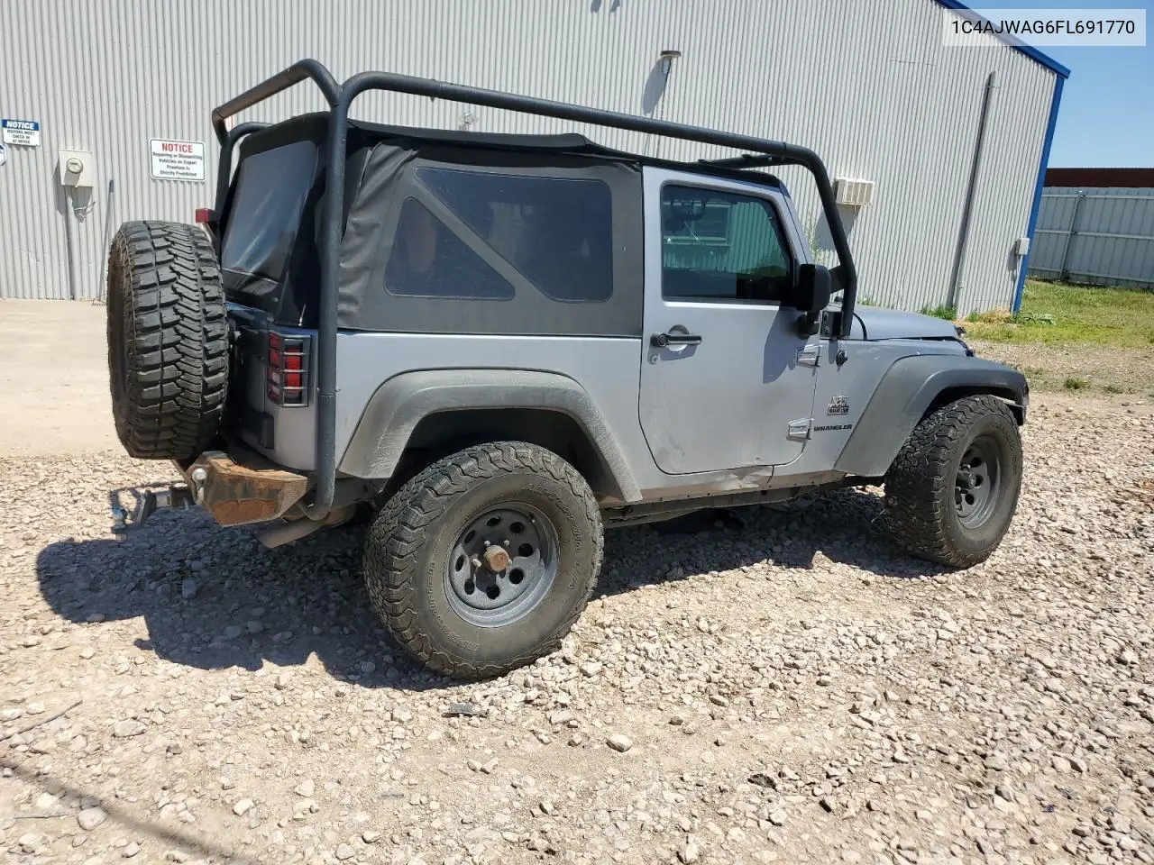 2015 Jeep Wrangler Sport VIN: 1C4AJWAG6FL691770 Lot: 62851665