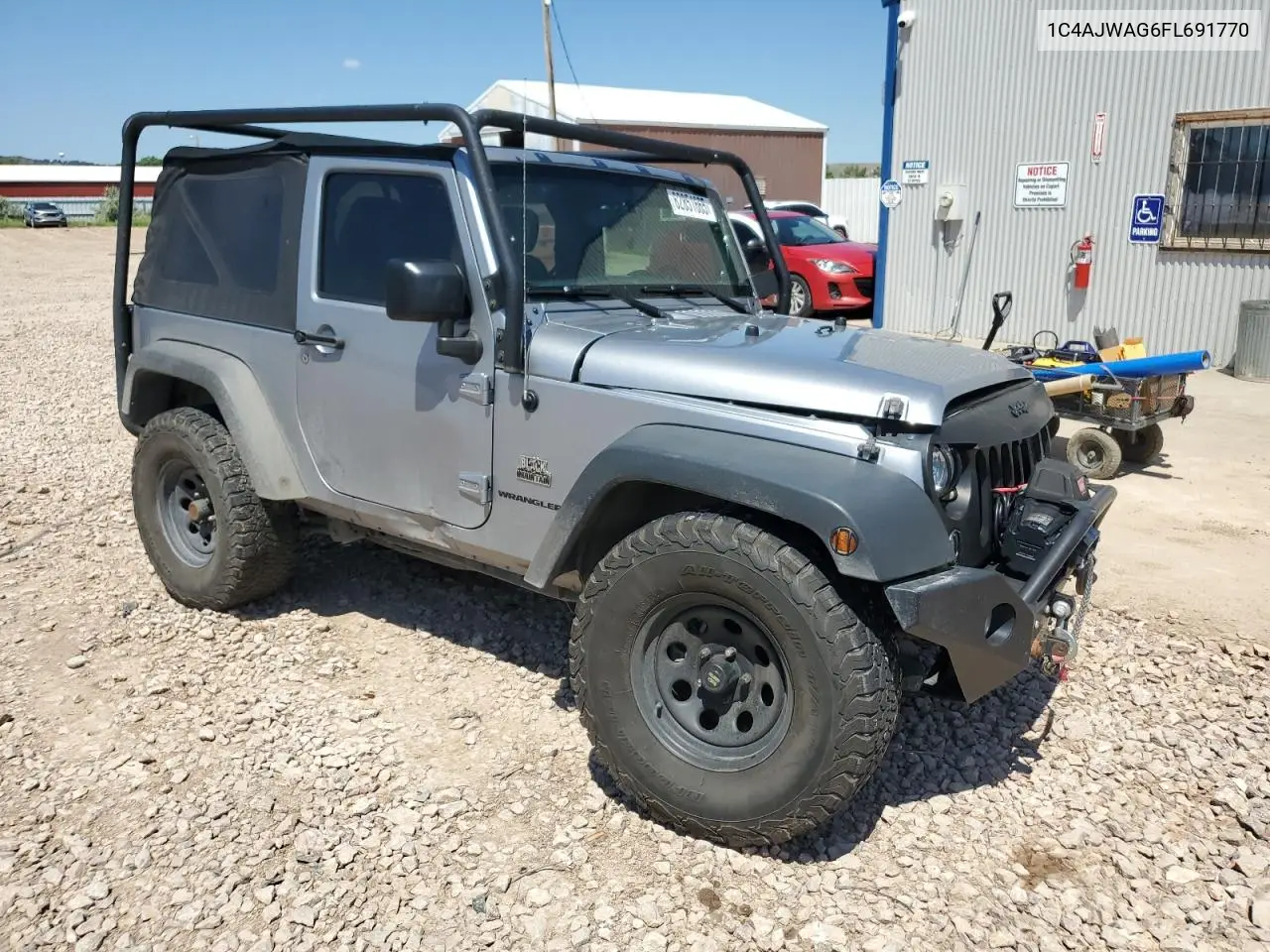 2015 Jeep Wrangler Sport VIN: 1C4AJWAG6FL691770 Lot: 62851665