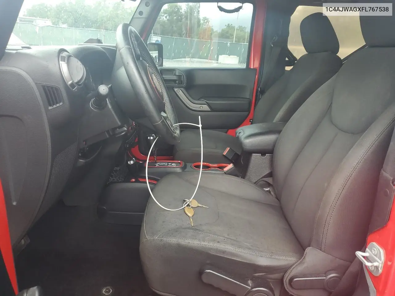 2015 Jeep Wrangler Sport VIN: 1C4AJWAGXFL767538 Lot: 63012845