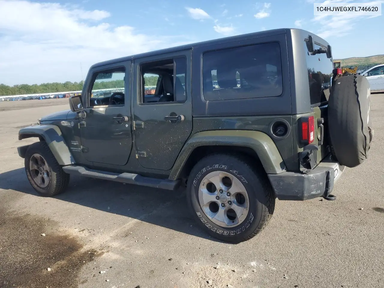 2015 Jeep Wrangler Unlimited Sahara VIN: 1C4HJWEGXFL746620 Lot: 63154285