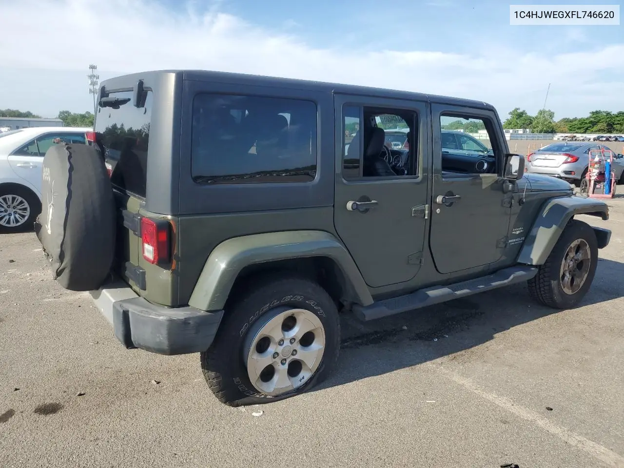 2015 Jeep Wrangler Unlimited Sahara VIN: 1C4HJWEGXFL746620 Lot: 63154285