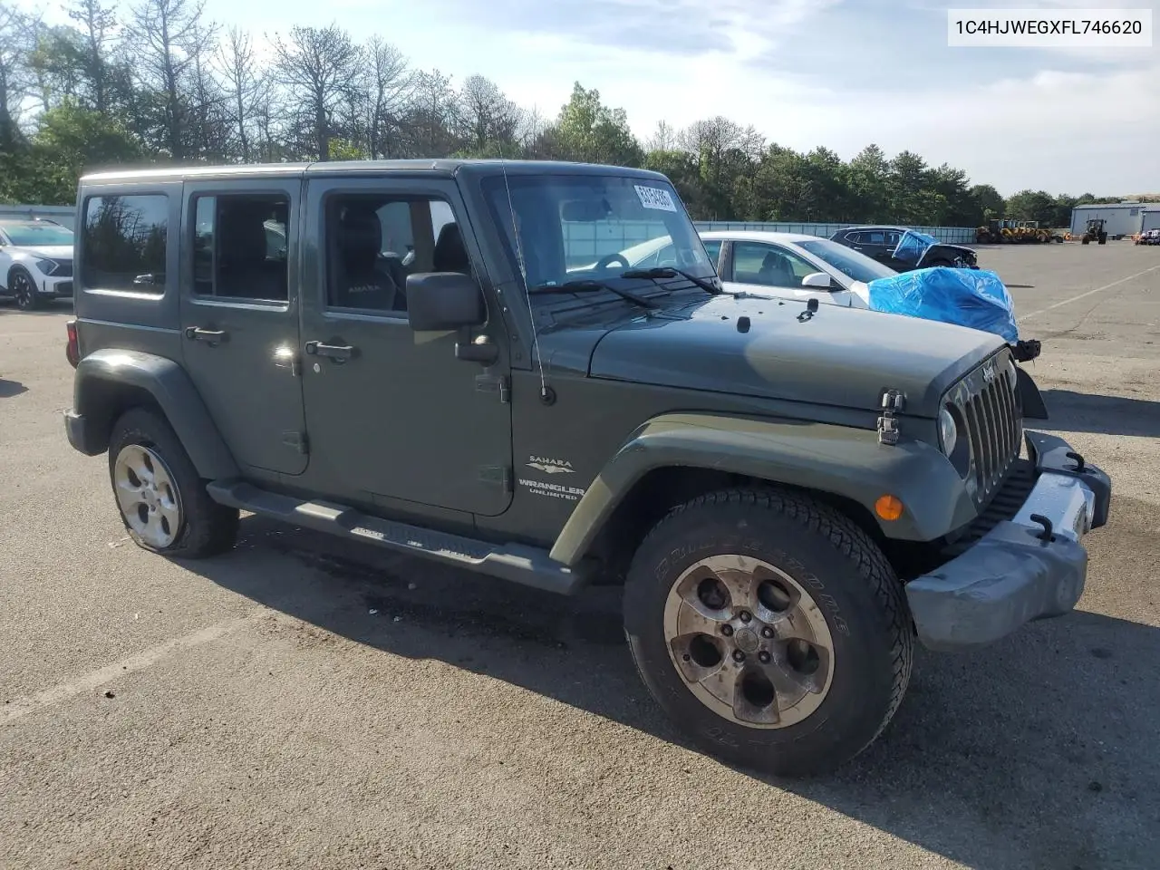 2015 Jeep Wrangler Unlimited Sahara VIN: 1C4HJWEGXFL746620 Lot: 63154285