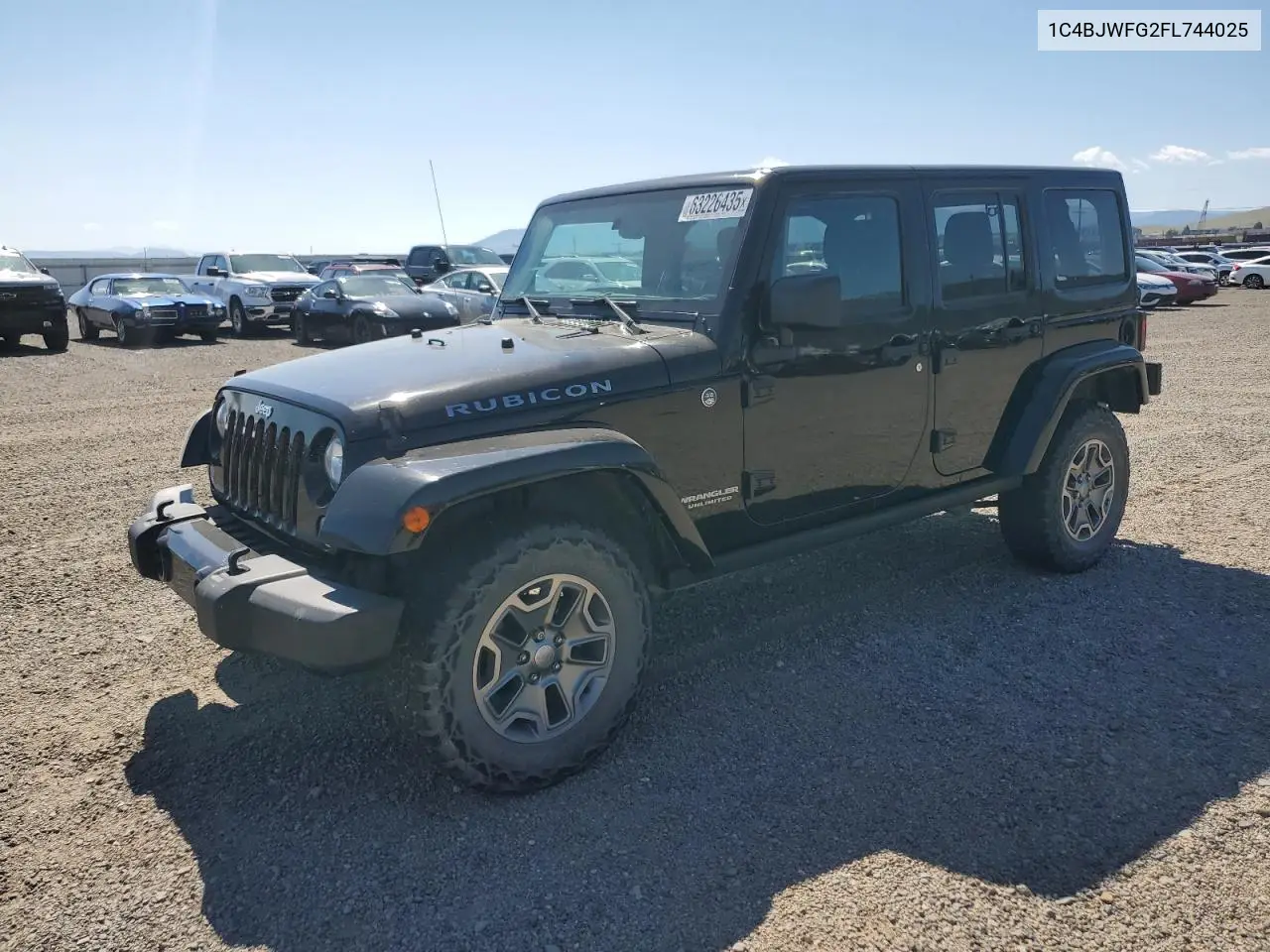 2015 Jeep Wrangler Unlimited Rubicon VIN: 1C4BJWFG2FL744025 Lot: 63226435