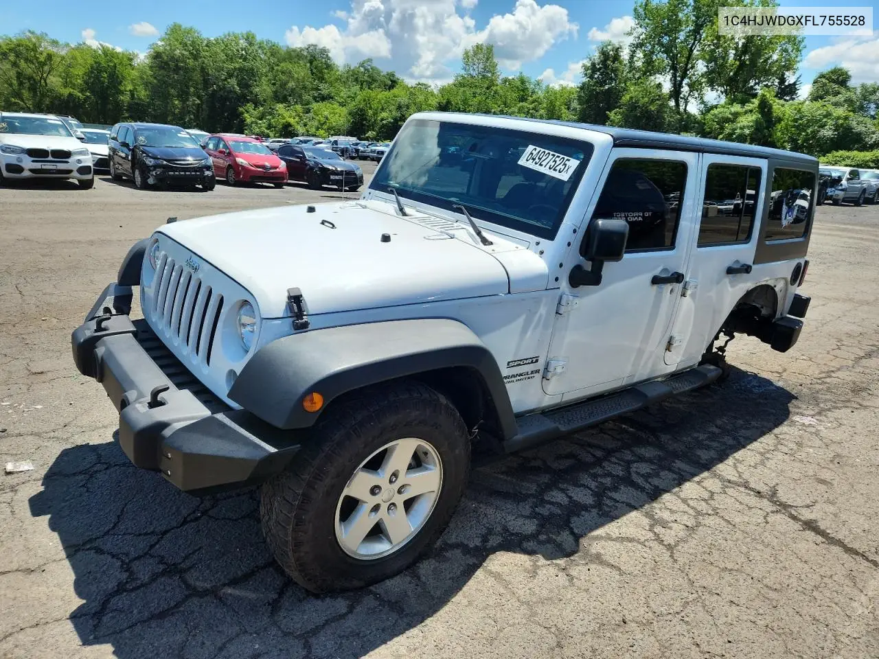 2015 Jeep Wrangler Unlimited Sport VIN: 1C4HJWDGXFL755528 Lot: 64927525