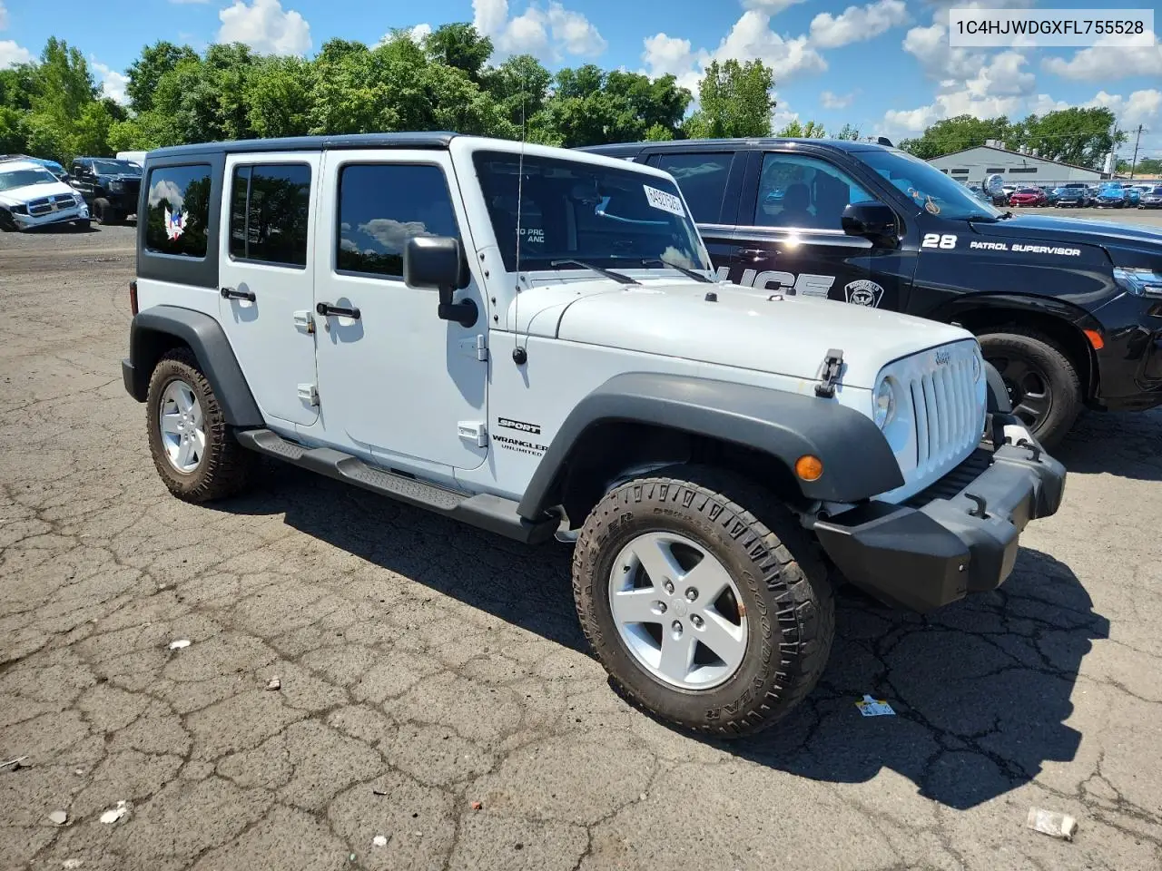 2015 Jeep Wrangler Unlimited Sport VIN: 1C4HJWDGXFL755528 Lot: 64927525