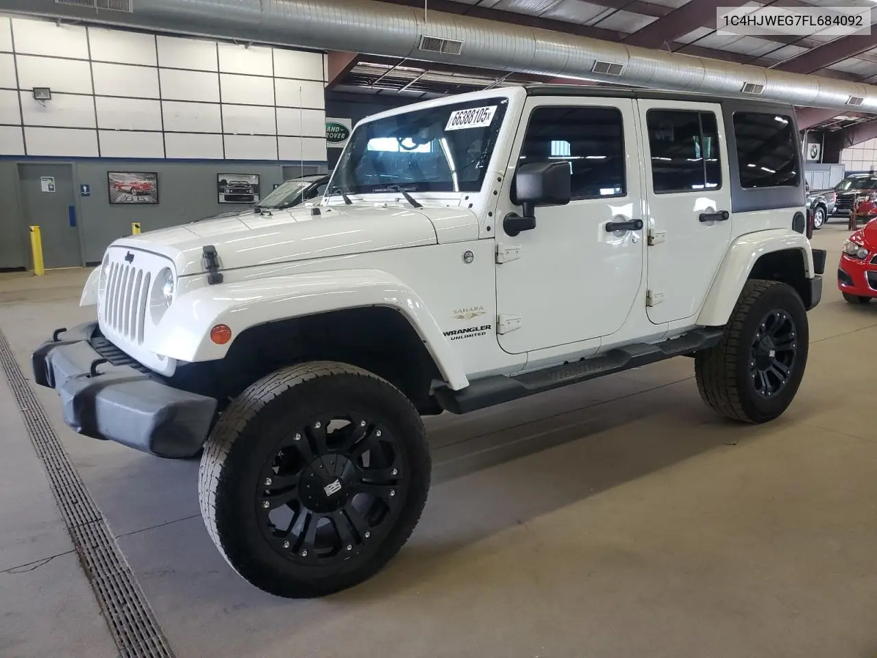 2015 Jeep Wrangler Unlimited Sahara VIN: 1C4HJWEG7FL684092 Lot: 66388105