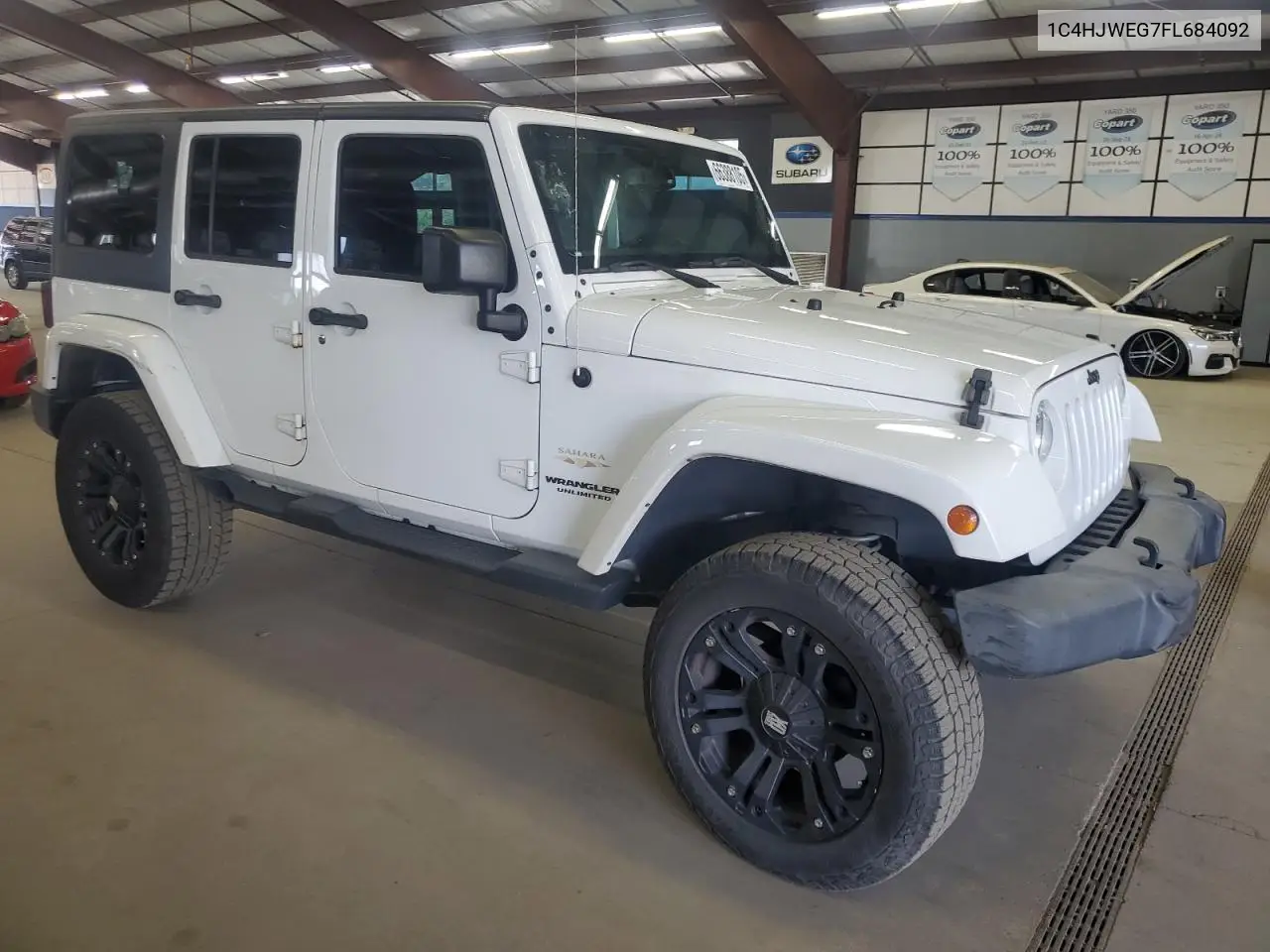 2015 Jeep Wrangler Unlimited Sahara VIN: 1C4HJWEG7FL684092 Lot: 66388105