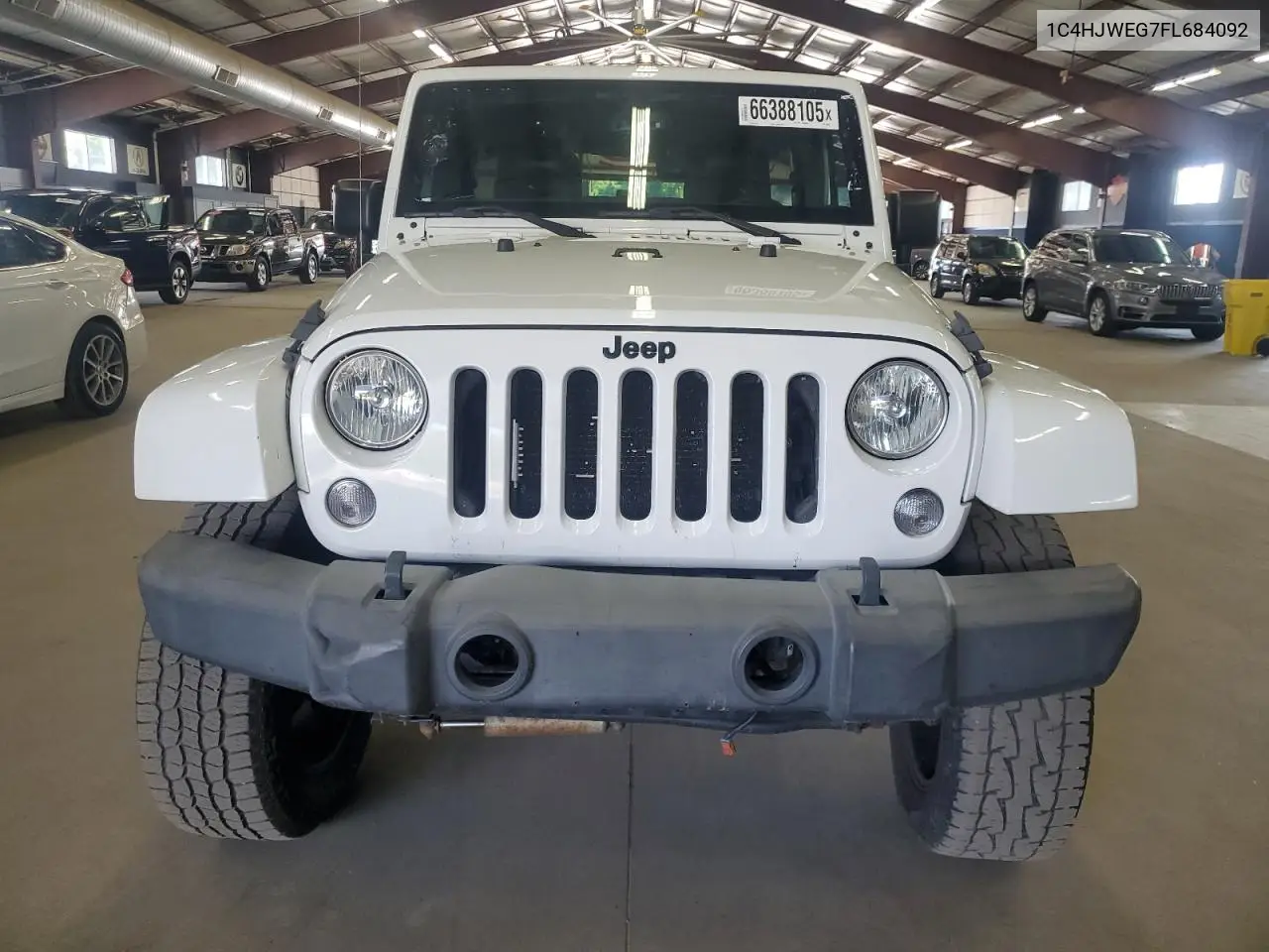 2015 Jeep Wrangler Unlimited Sahara VIN: 1C4HJWEG7FL684092 Lot: 66388105