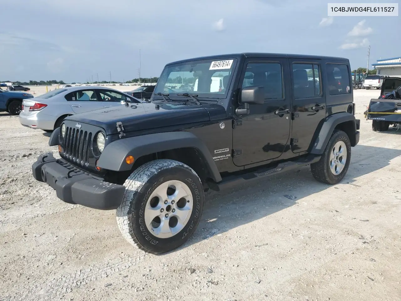 2015 Jeep Wrangler Unlimited Sport VIN: 1C4BJWDG4FL611527 Lot: 66497614