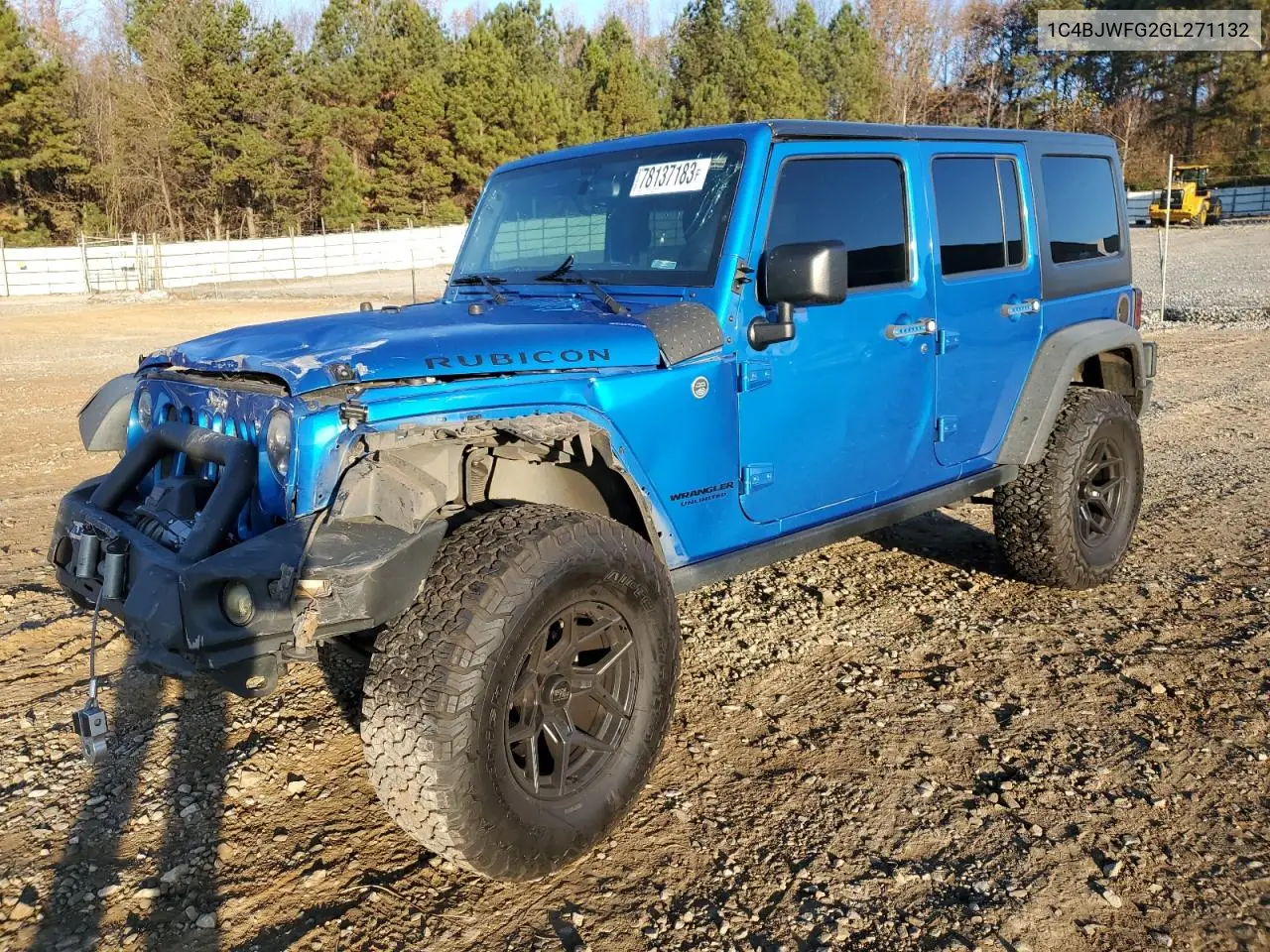 2016 Jeep Wrangler Unlimited Rubicon VIN: 1C4BJWFG2GL271132 Lot: 44472544